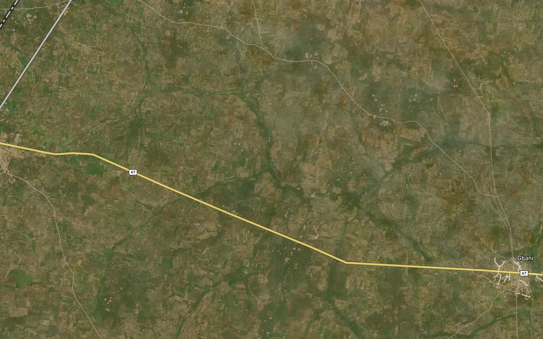 Satellite map of the River Kinikubaru