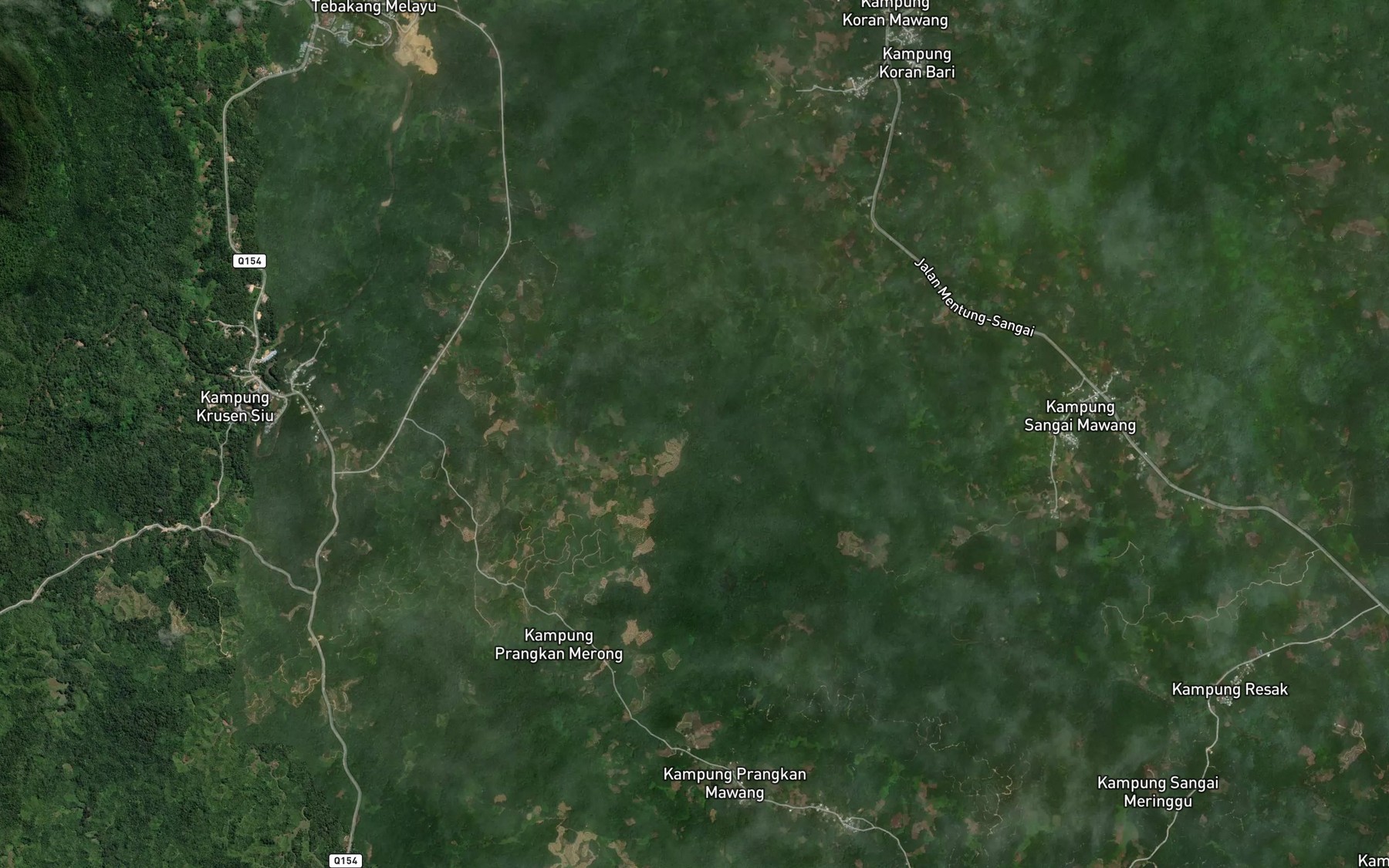 Satellite map of the Sungai Remu