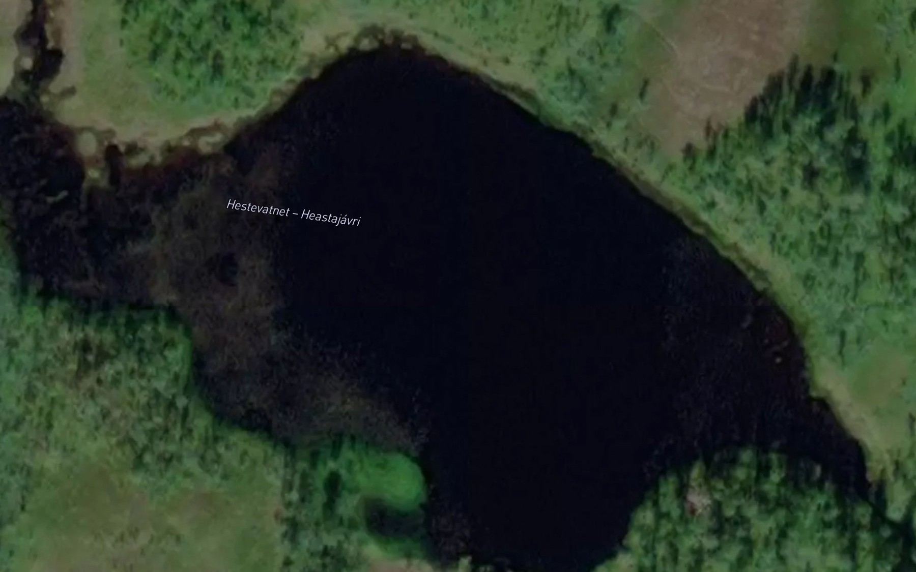 Satellite map of the Haestajavri