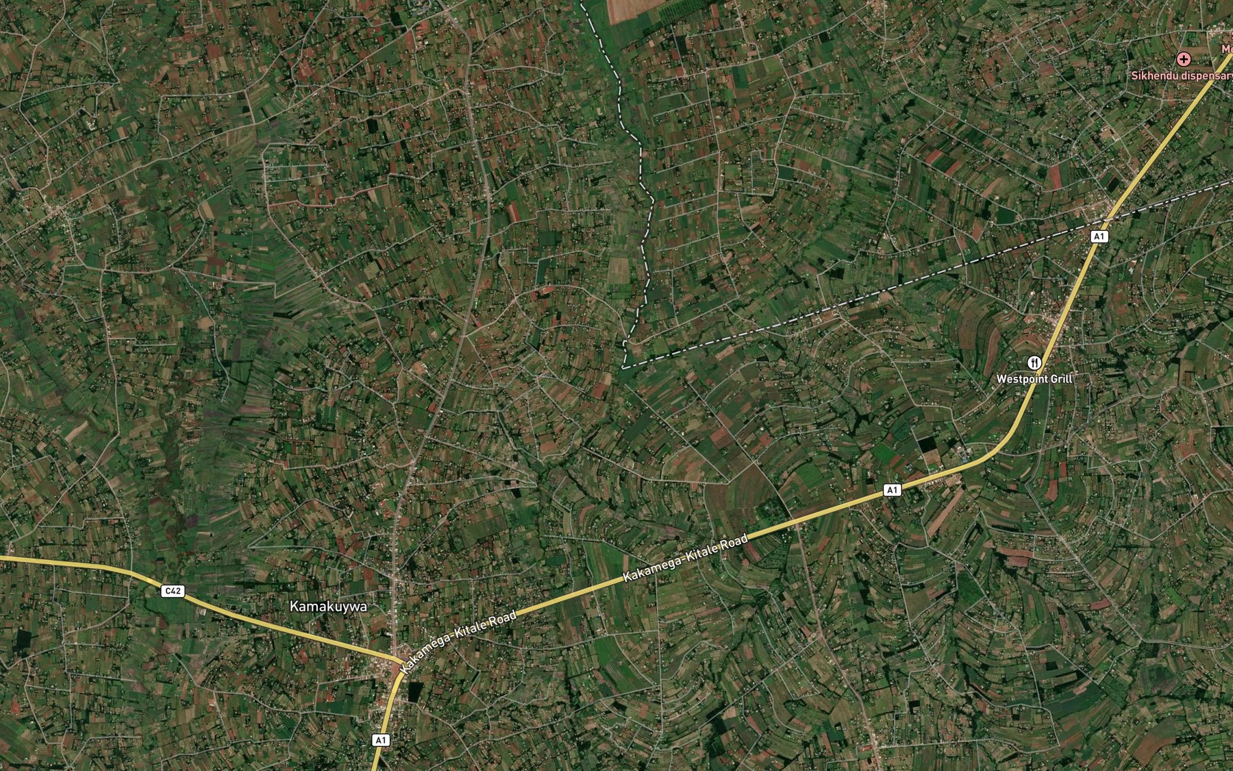 Satellite map of the Ruafwa