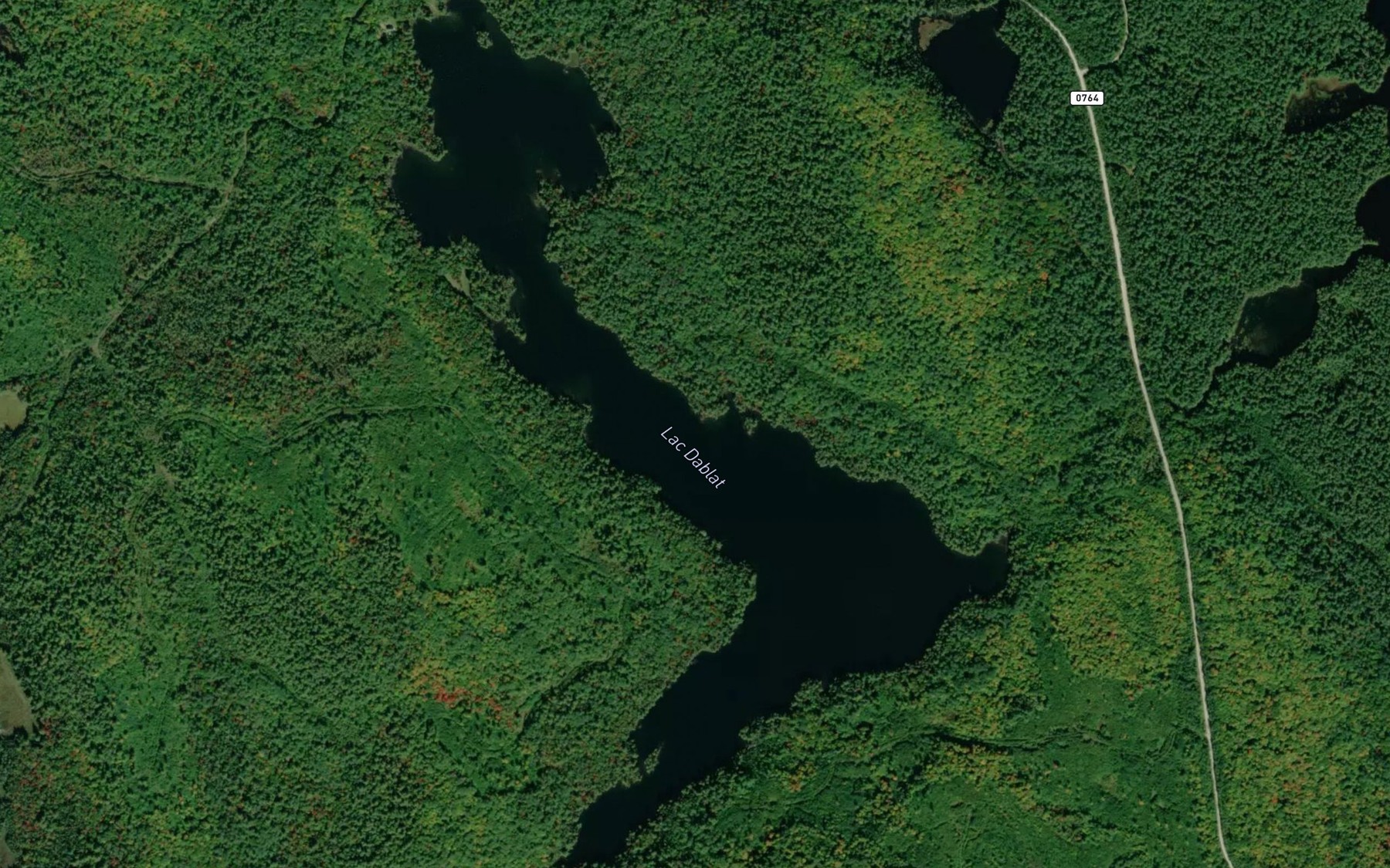 Satellite map of the Lac Dablat
