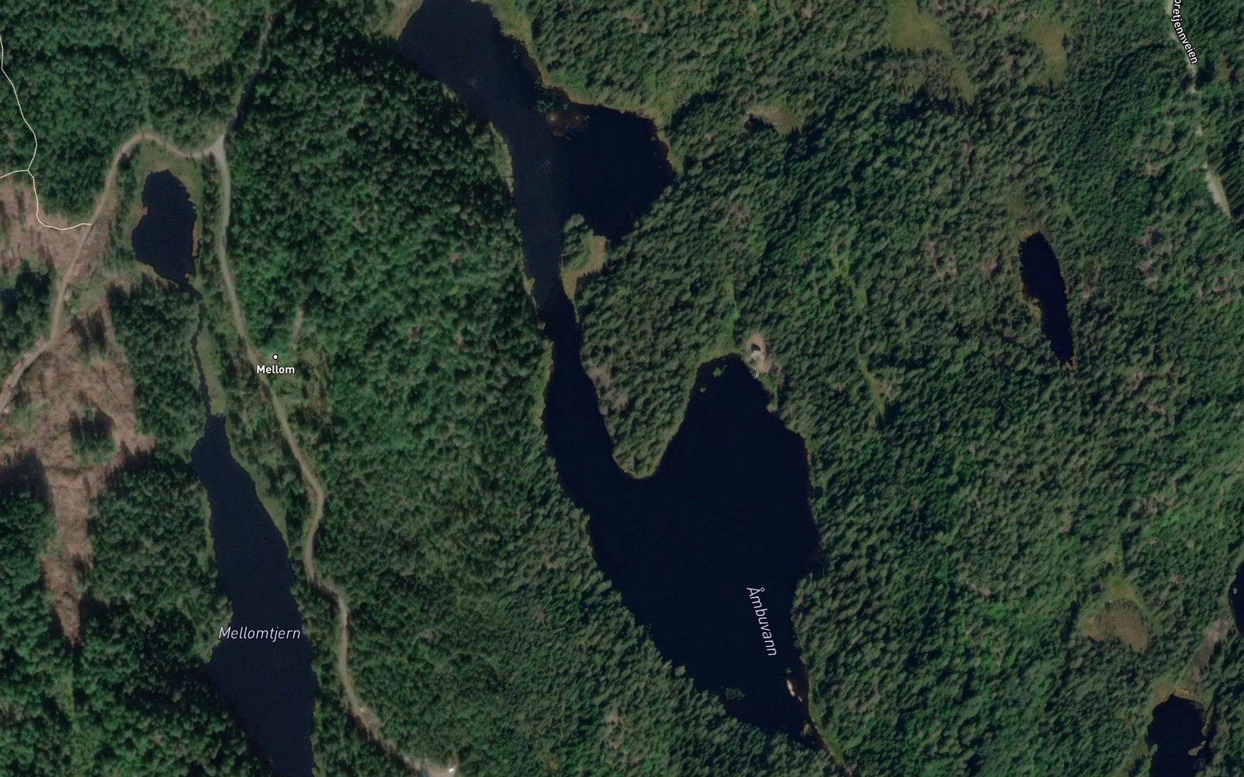 Satellite map of the Finbuvatn