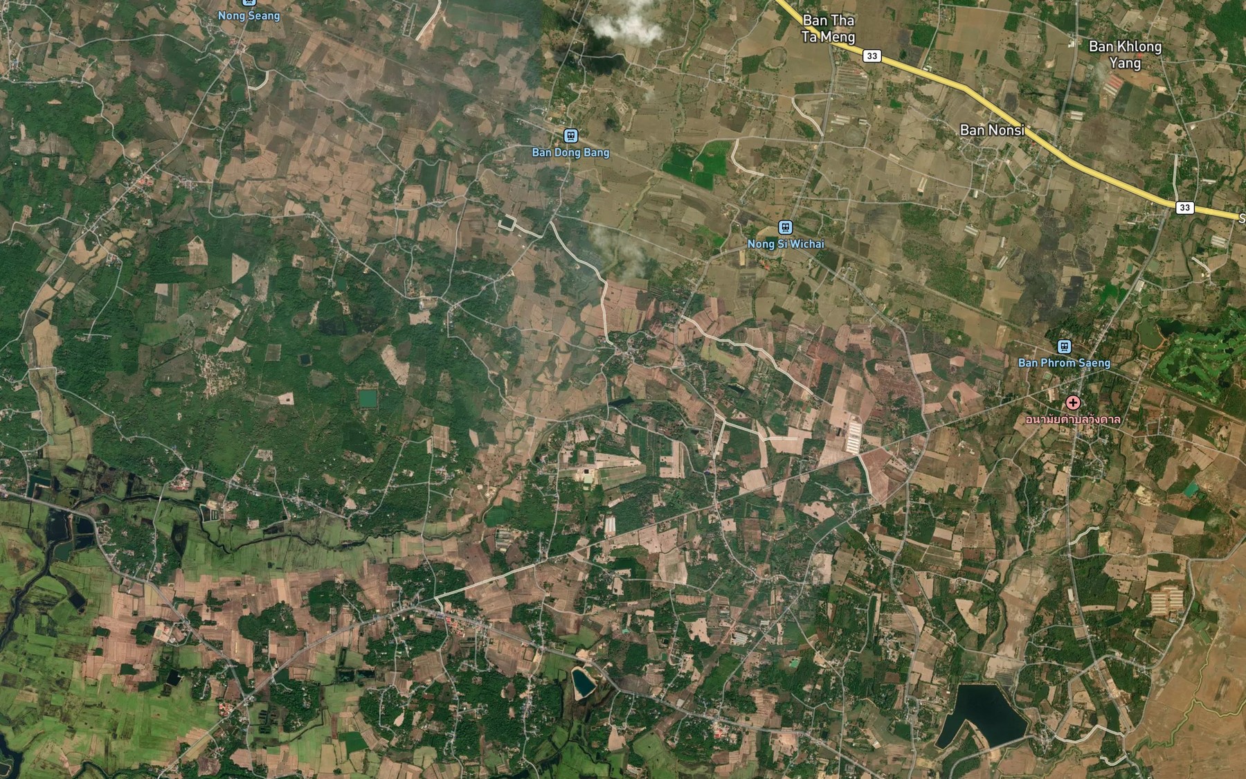 Satellite map of the Nong I Chu