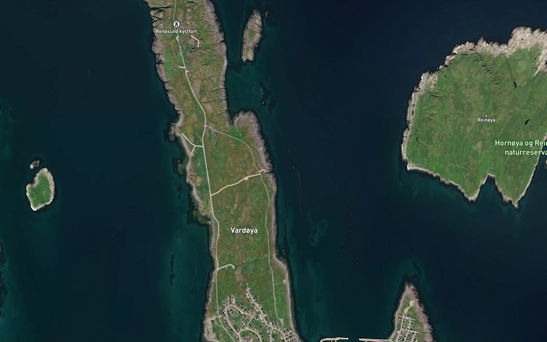 Satellite map of the Gaupekeila