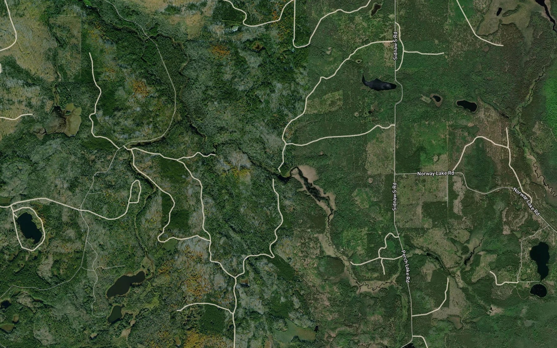 Satellite map of the Upper Dam Lake