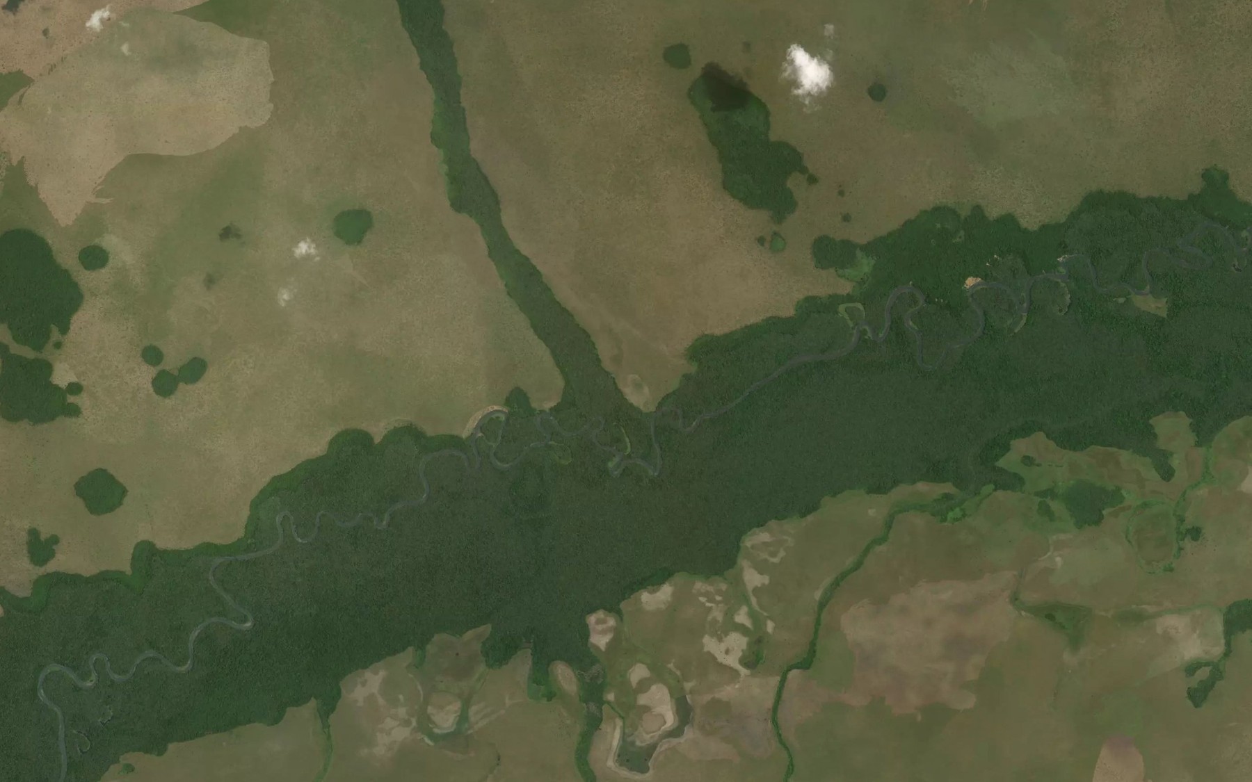 Satellite map of the Lebili