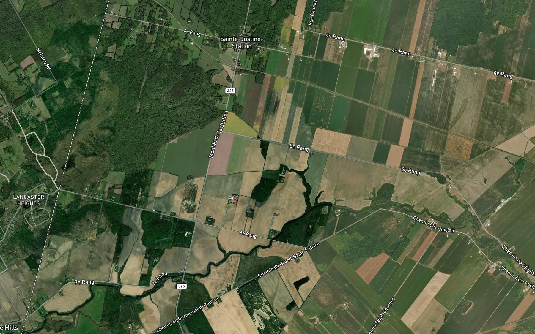 Satellite map of the Branche McCuaig