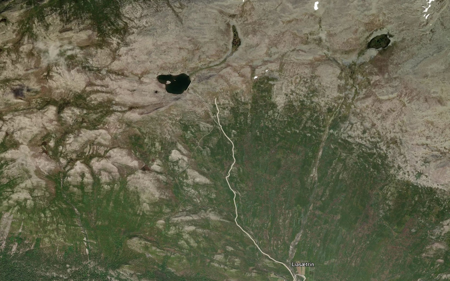 Satellite map of the Grona,nordre