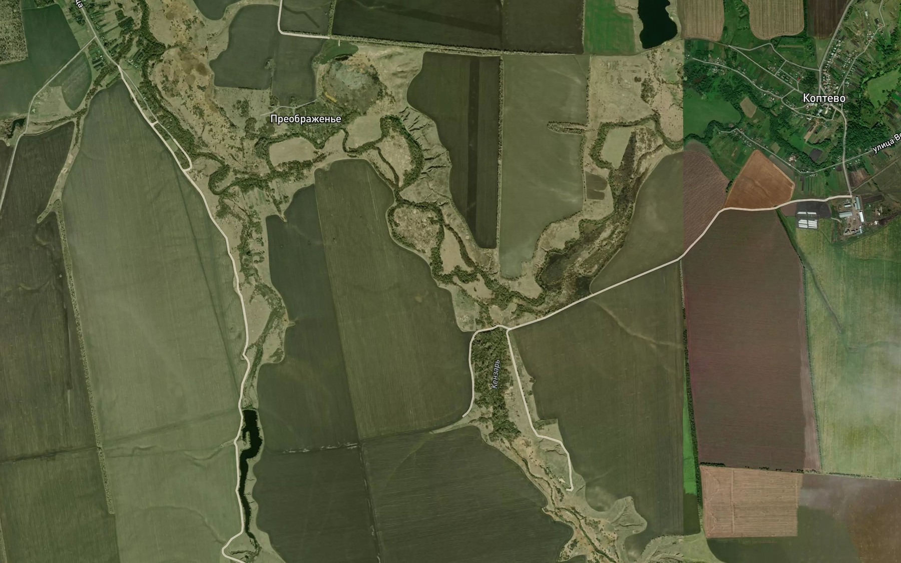 Satellite map of the Kenzar'