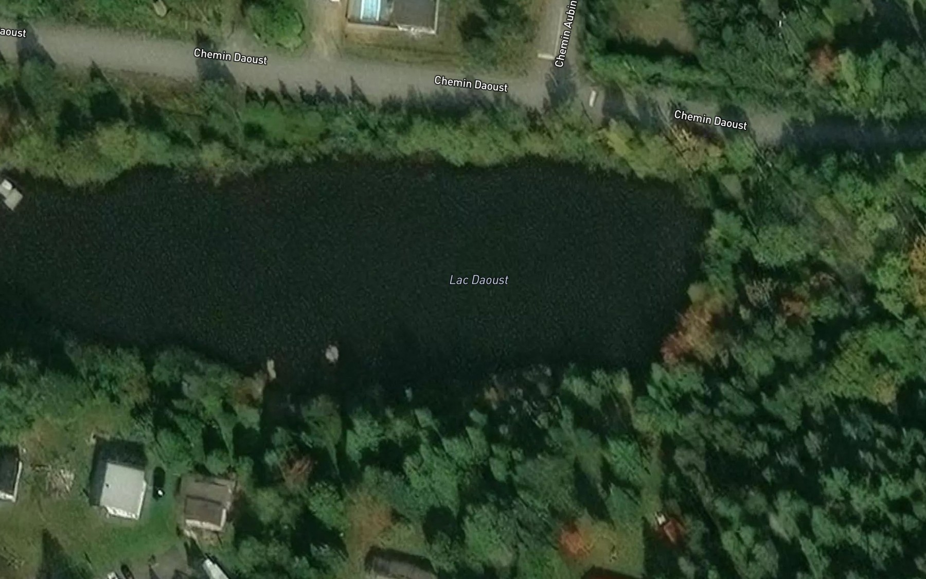 Satellite map of the Lac Daoust