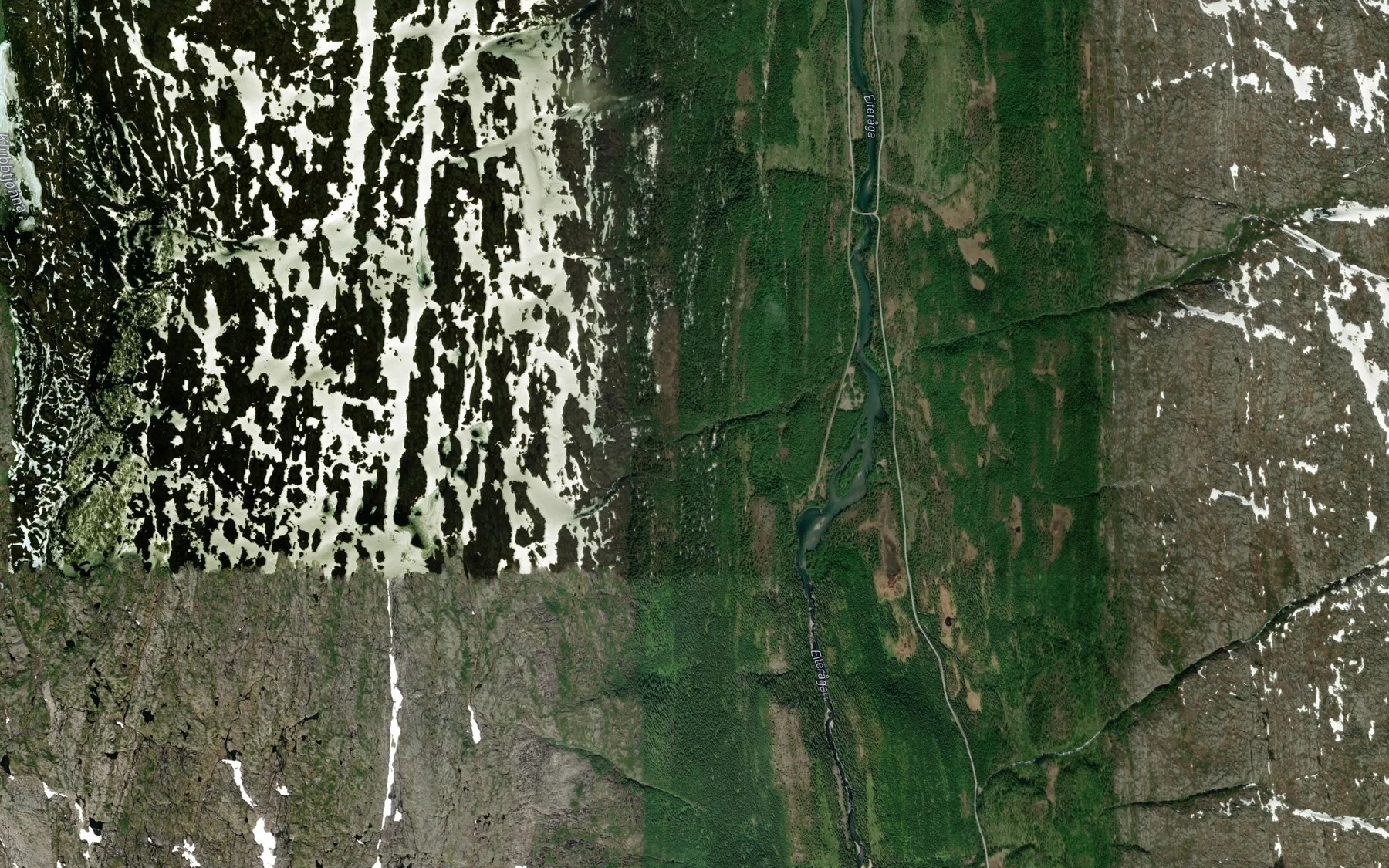 Satellite map of the Trolldalsbekken