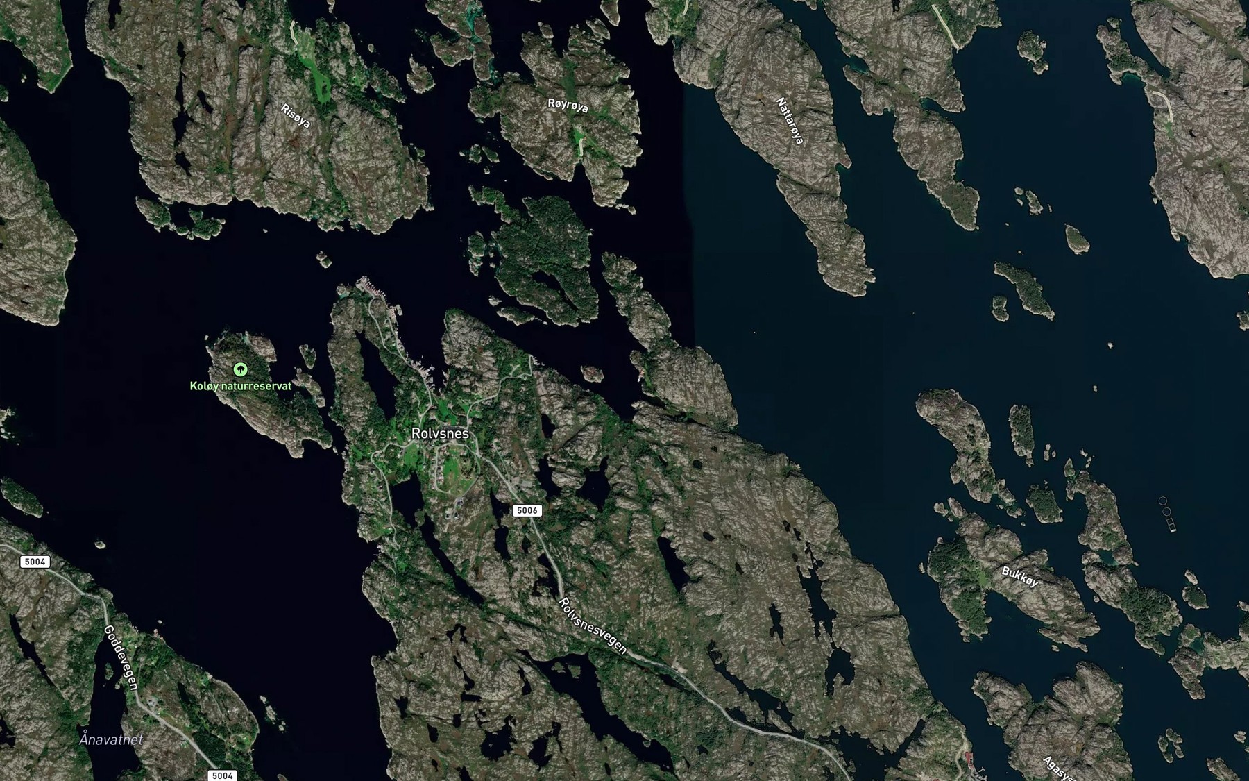 Satellite map of the Dyrvik