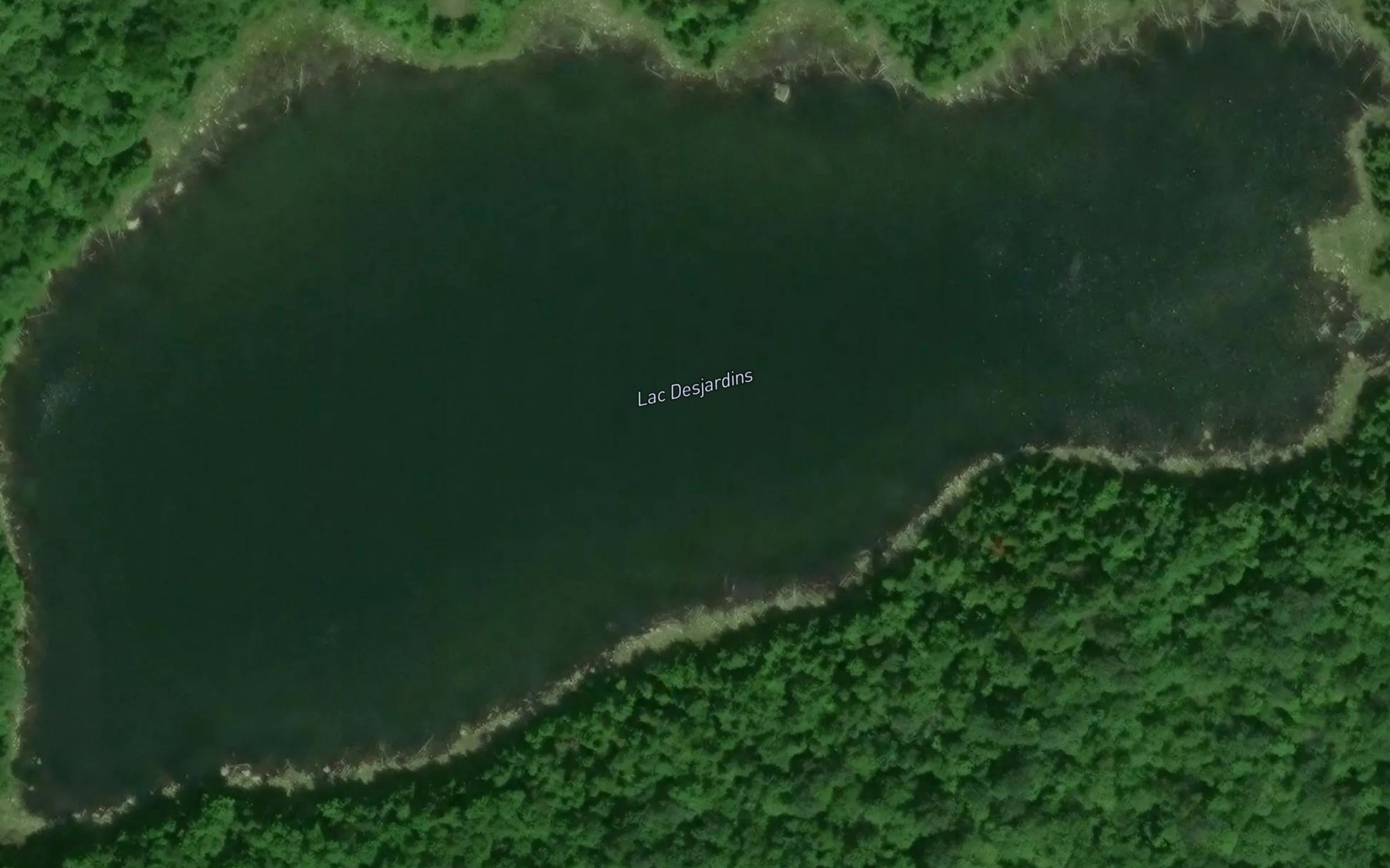Satellite map of the Lac Desjardins