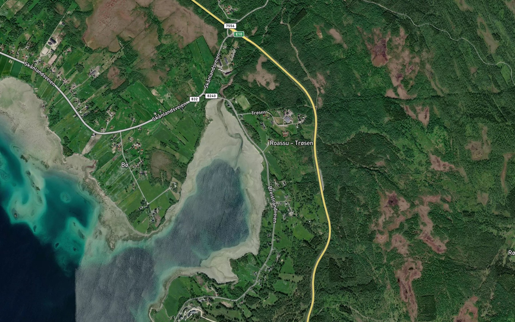 Satellite map of the Kanelesverset