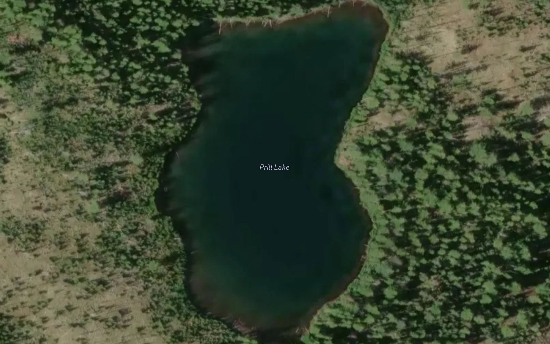 Satellite map of the Prill Lake