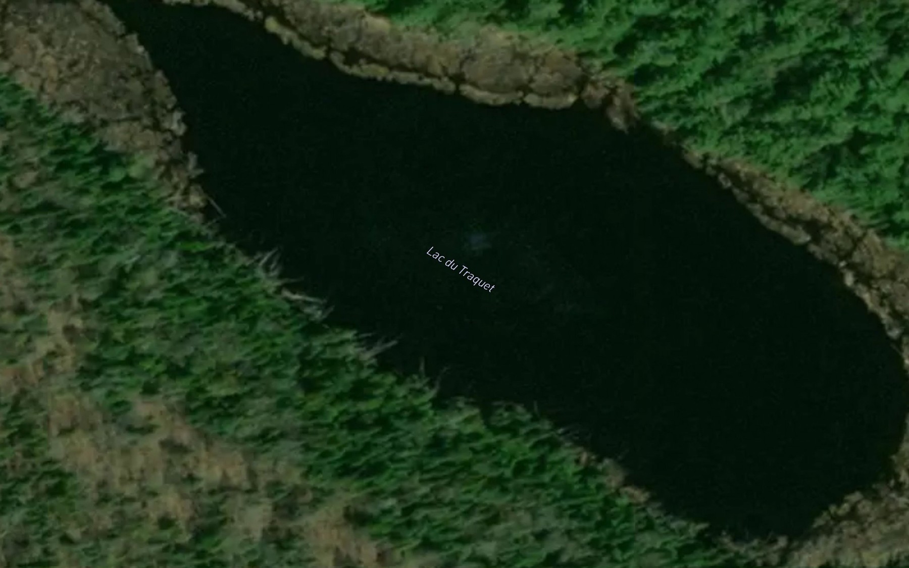 Satellite map of the Lac du Traquet