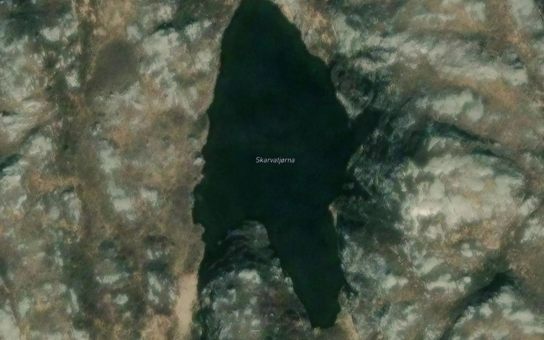 Satellite map of the Skarvatjorna
