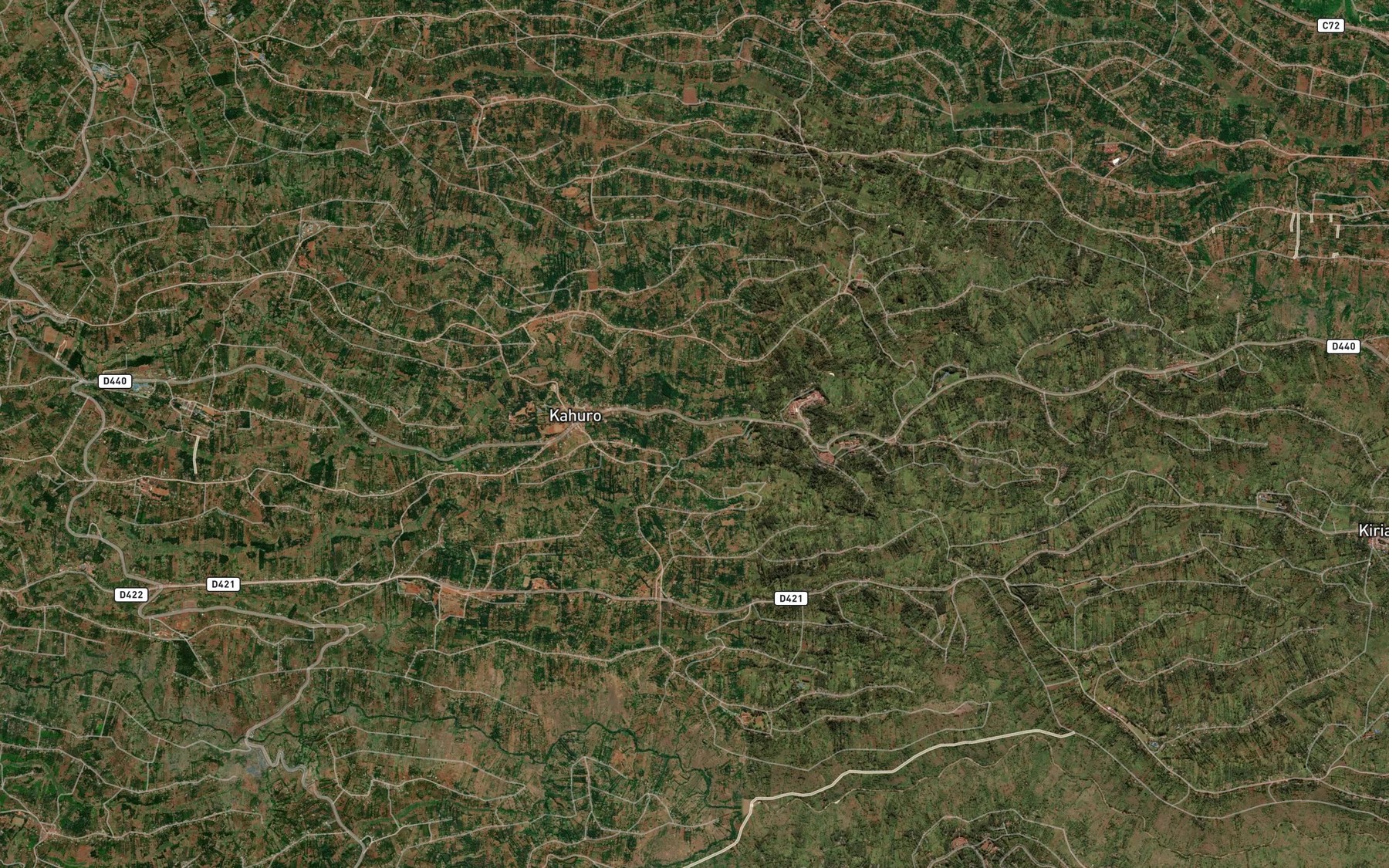 Satellite map of the Kahotera