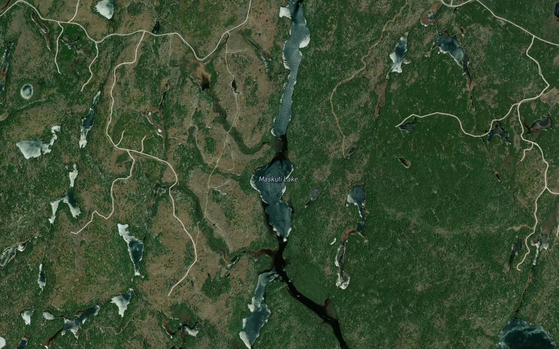 Satellite map of the Maskuti Lake