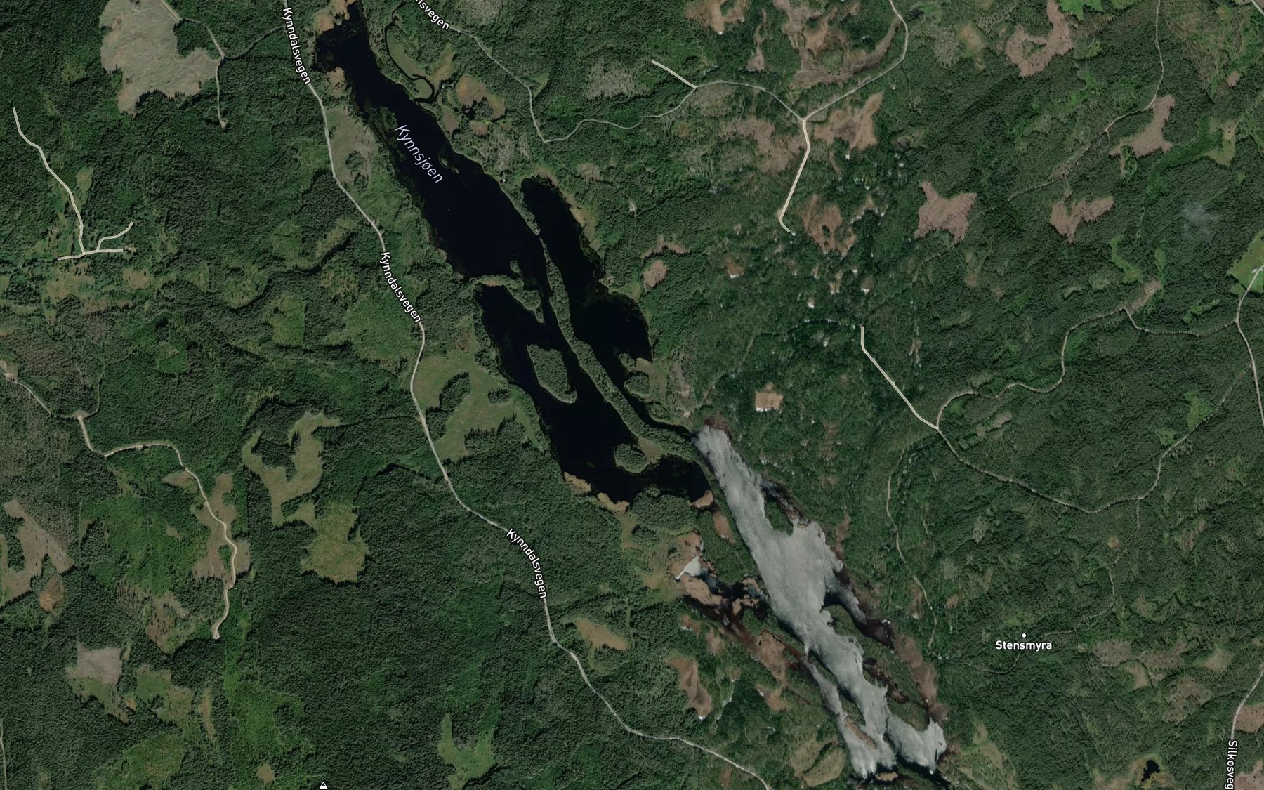 Satellite map of the Kynnsjoen