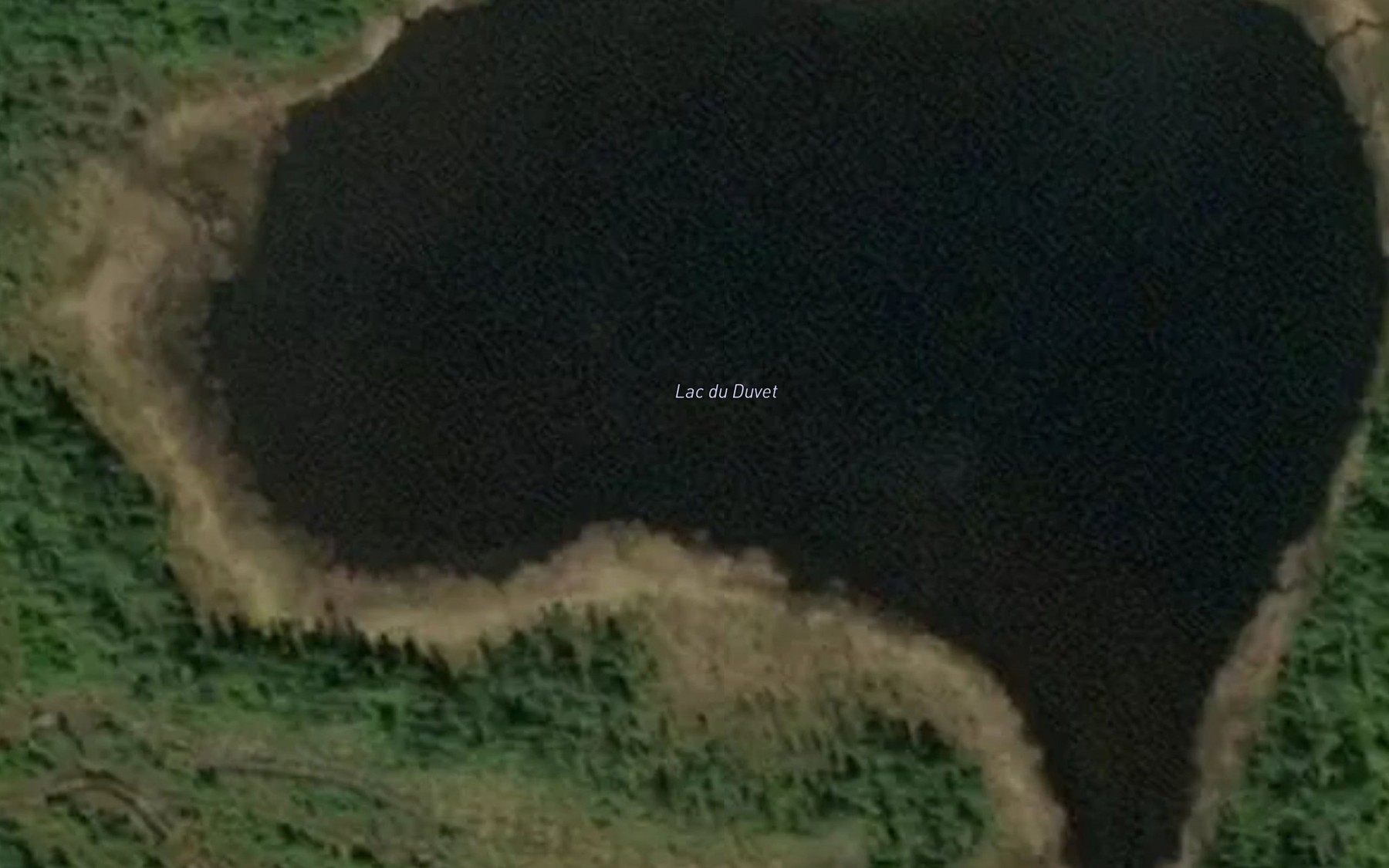 Satellite map of the Lac du Duvet