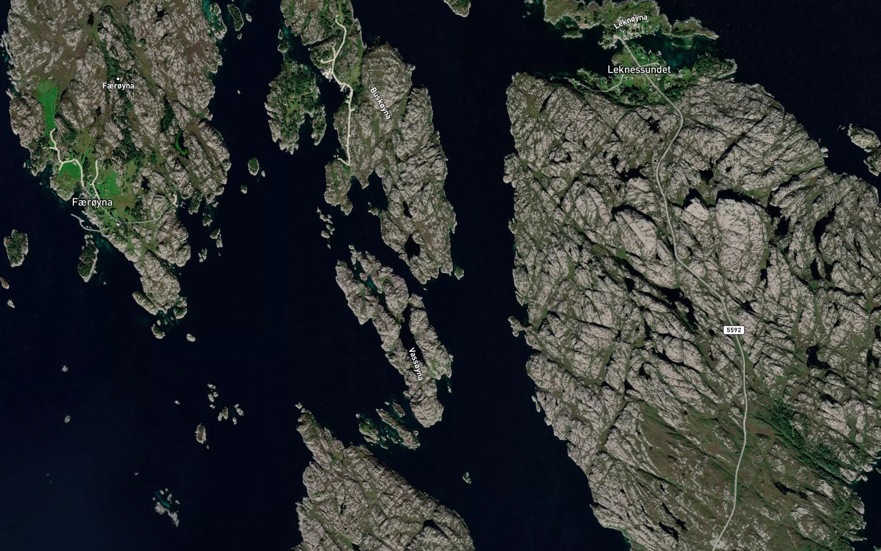 Satellite map of the Sore  Steinevika