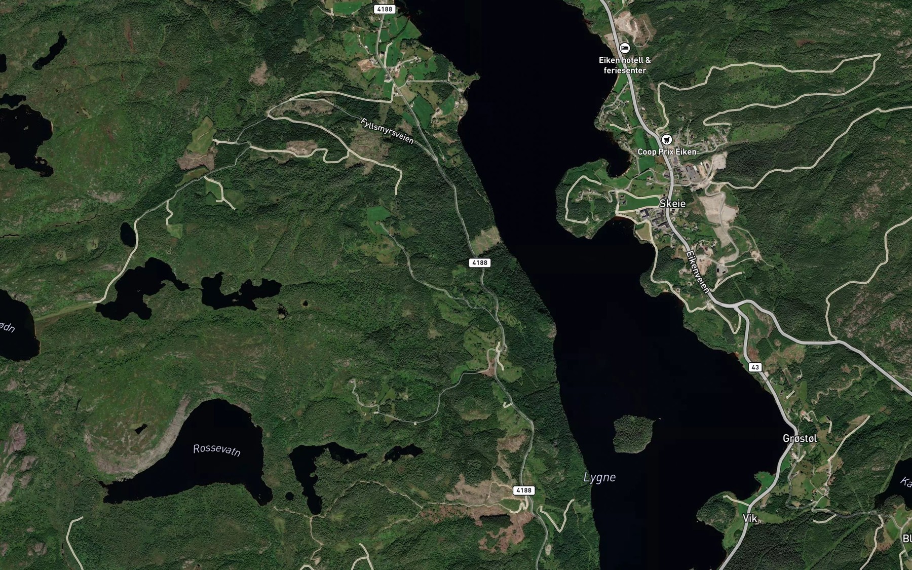 Satellite map of the Habergsana