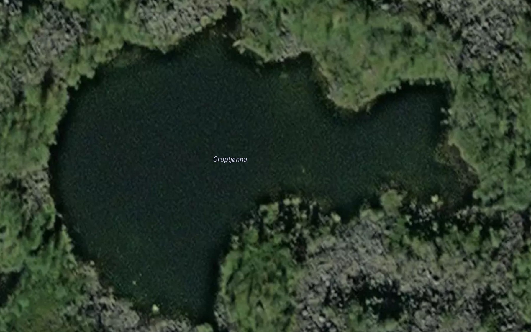Satellite map of the Groptjorna