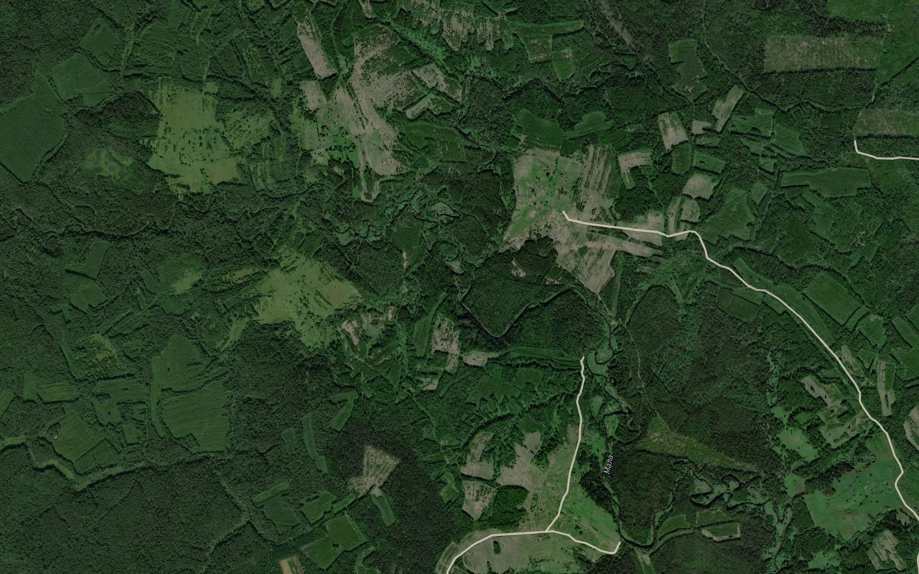 Satellite map of the Malyy Pinyug
