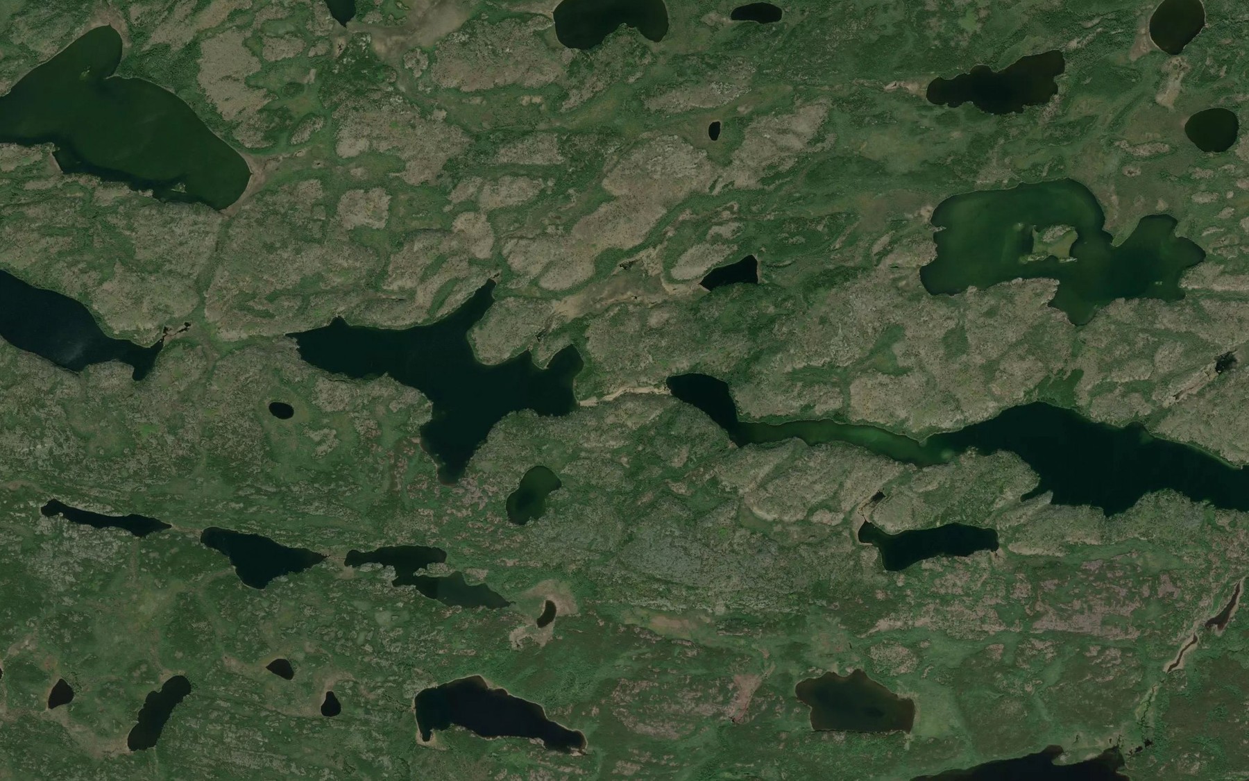 Satellite map of the Lavigne Lake