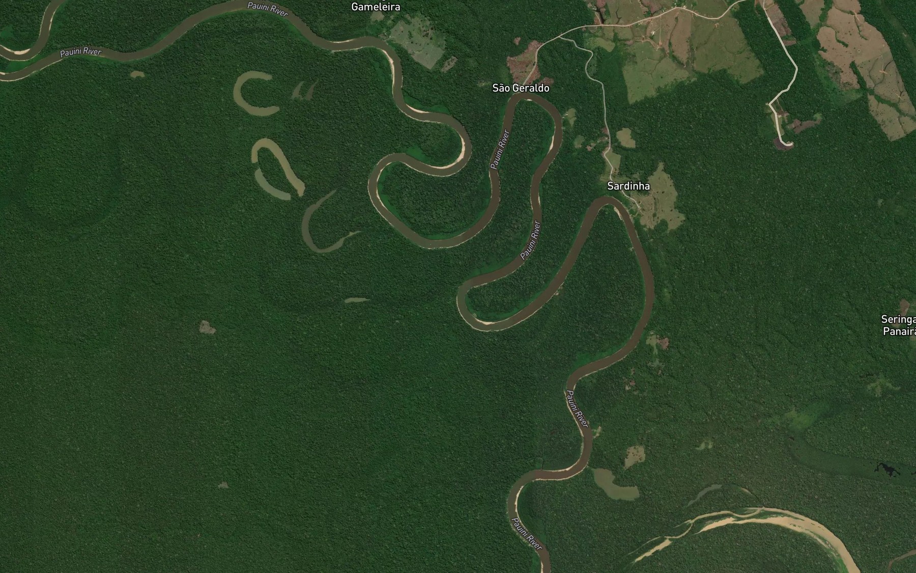 Satellite map of the Igarape Soboeiro