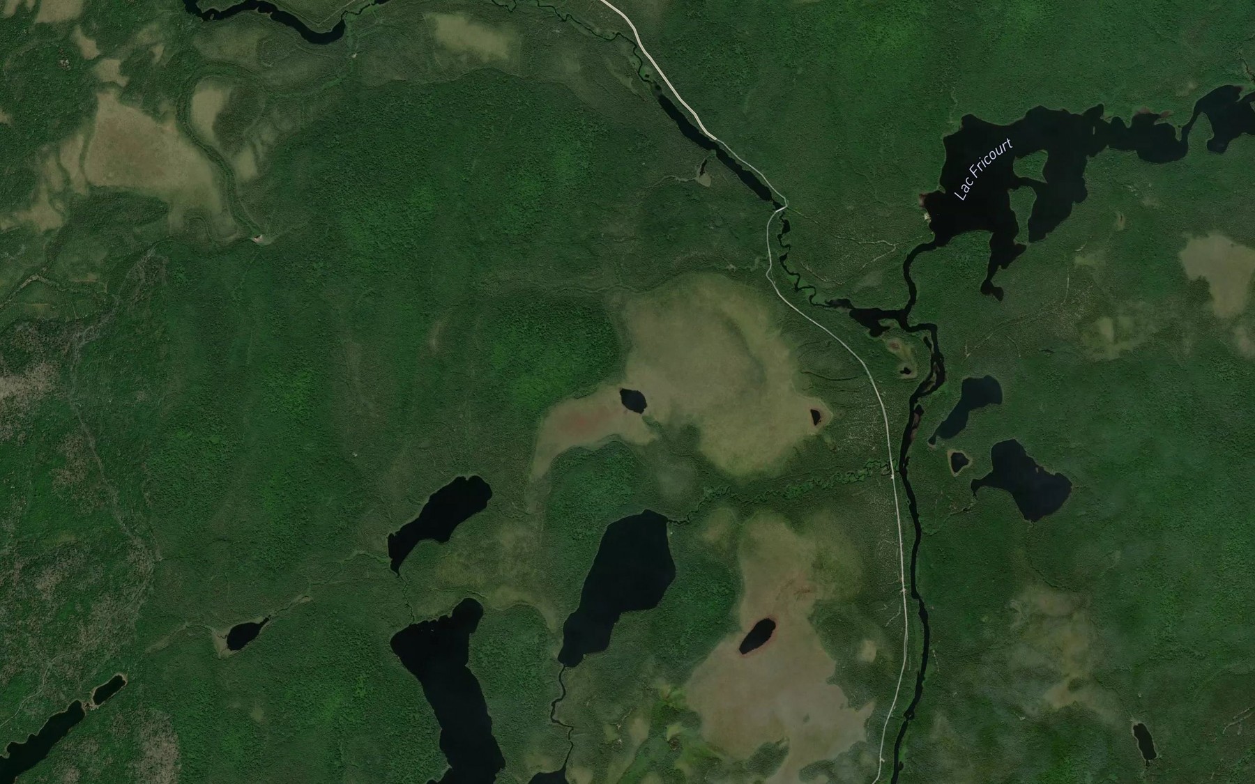 Satellite map of the Lac Porta
