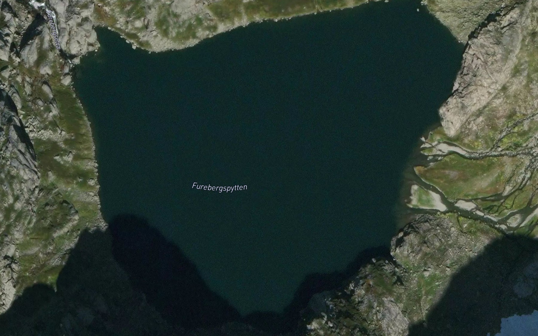 Satellite map of the Furebergspytten