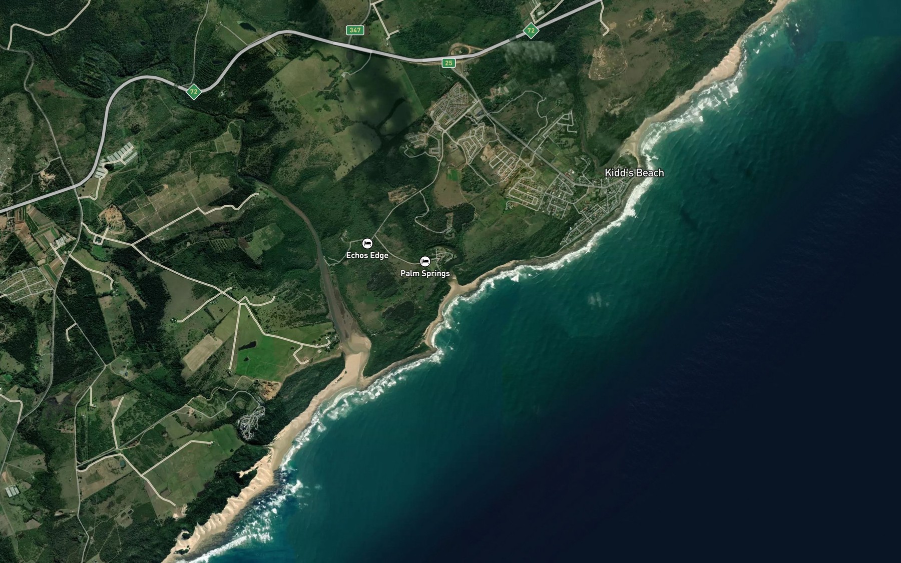 Satellite map of the Mlele