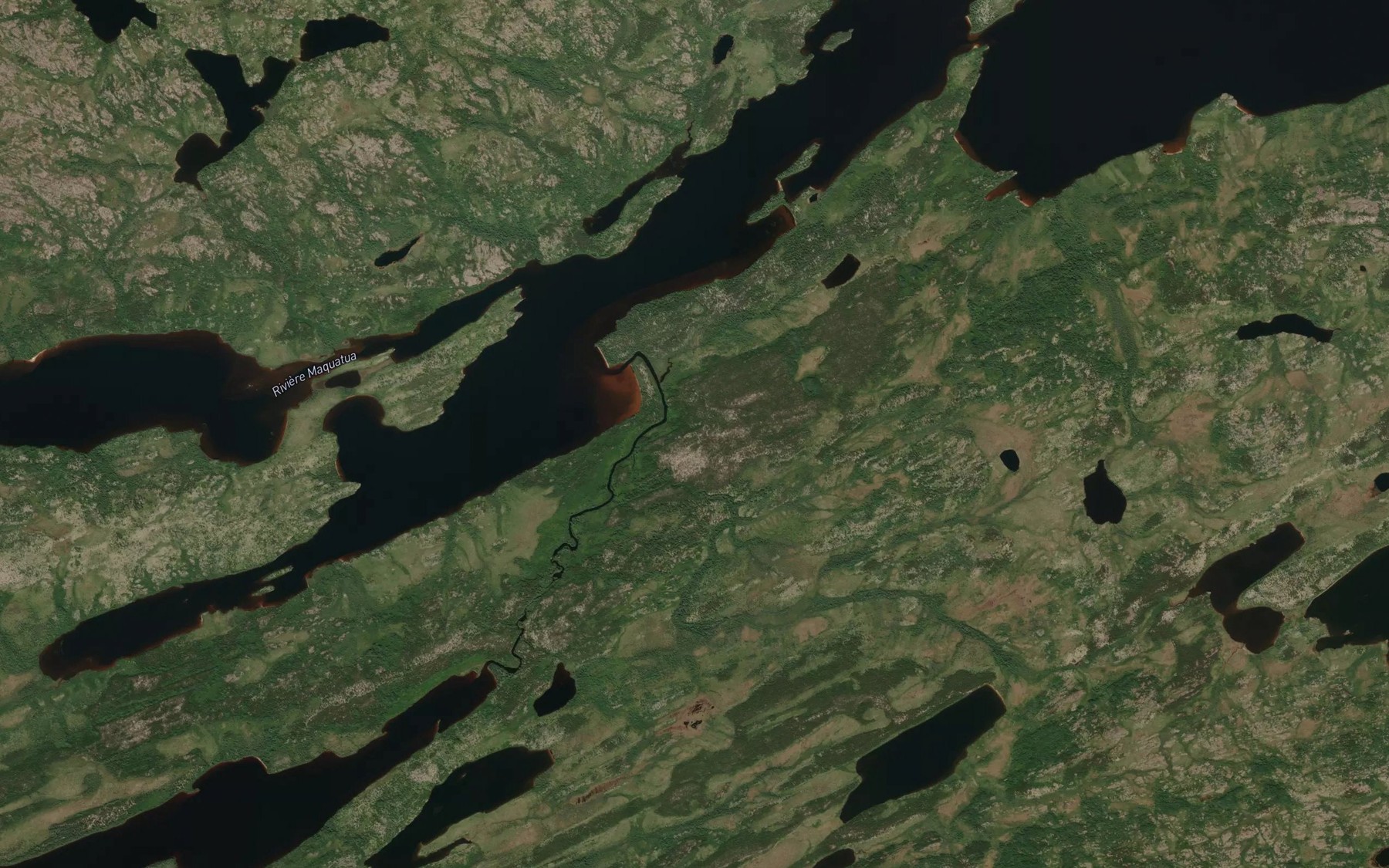 Satellite map of the Riviere Iskutawapu Sakahikanistikw