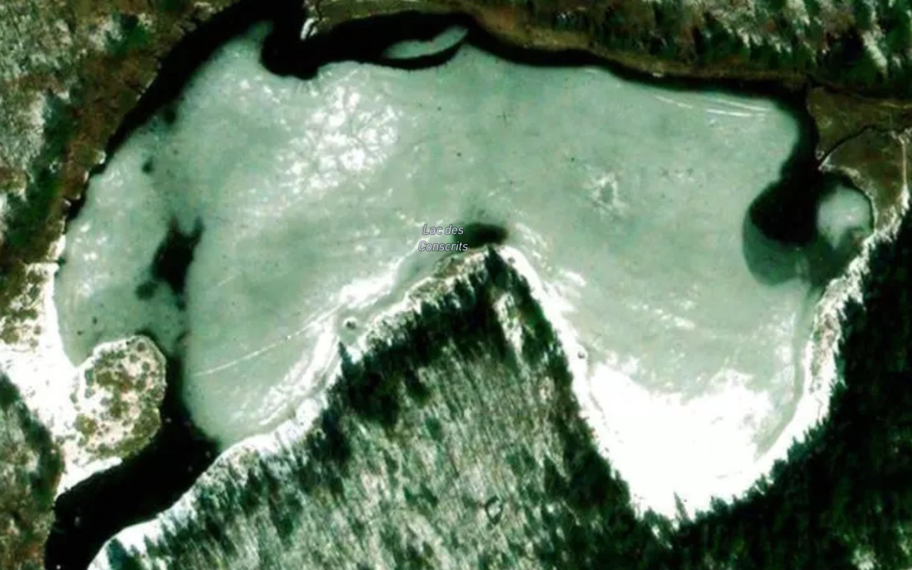 Satellite map of the Lac des Conscrits