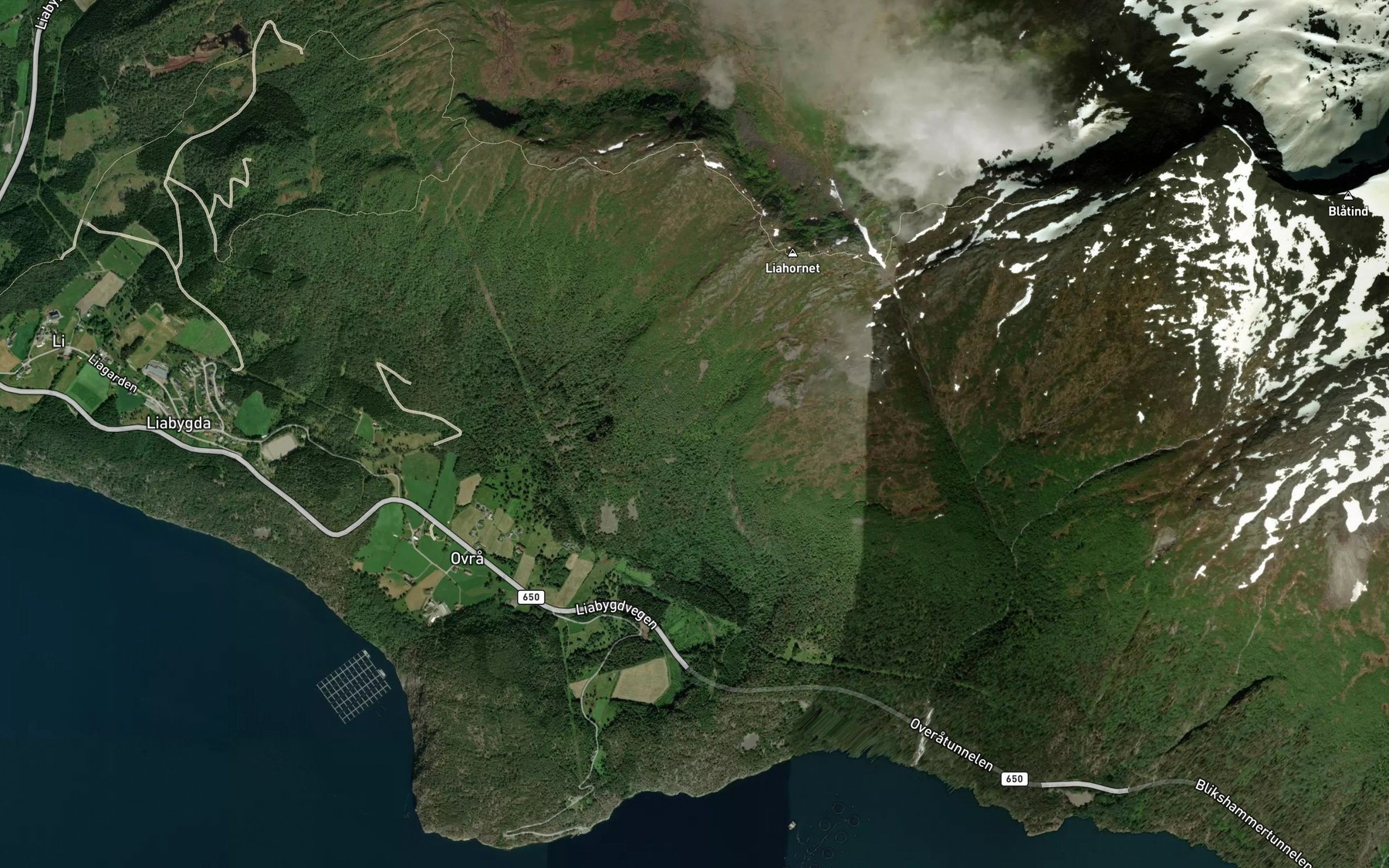 Satellite map of the Kristiholgrova