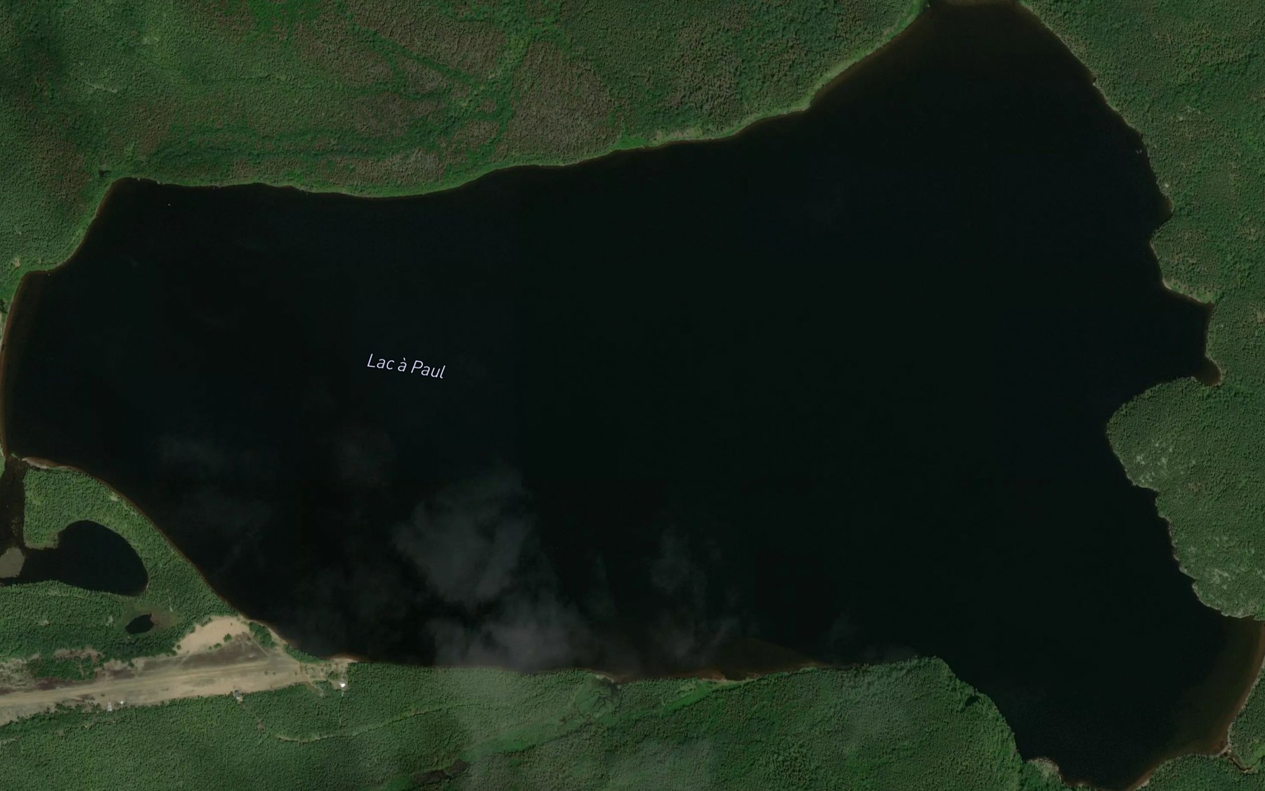 Satellite map of the Lac a Paul
