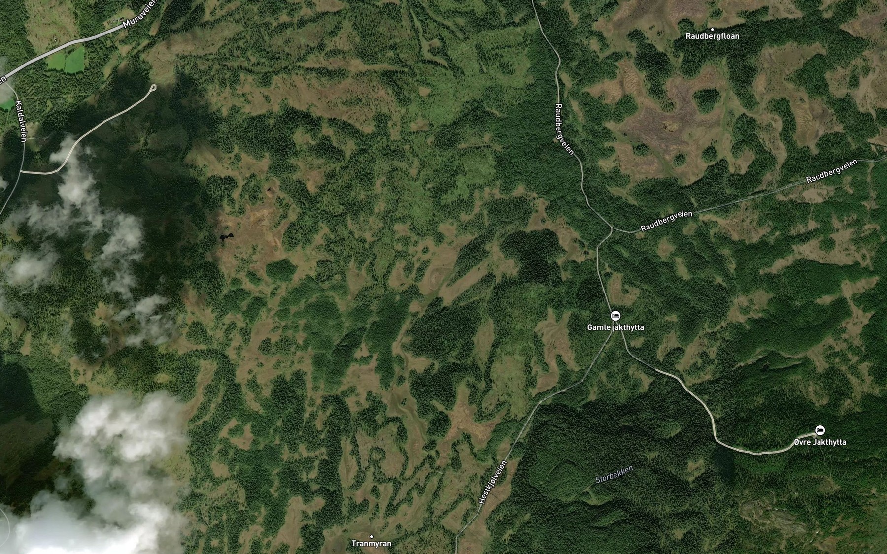 Satellite map of the Bjornhimyrbekken