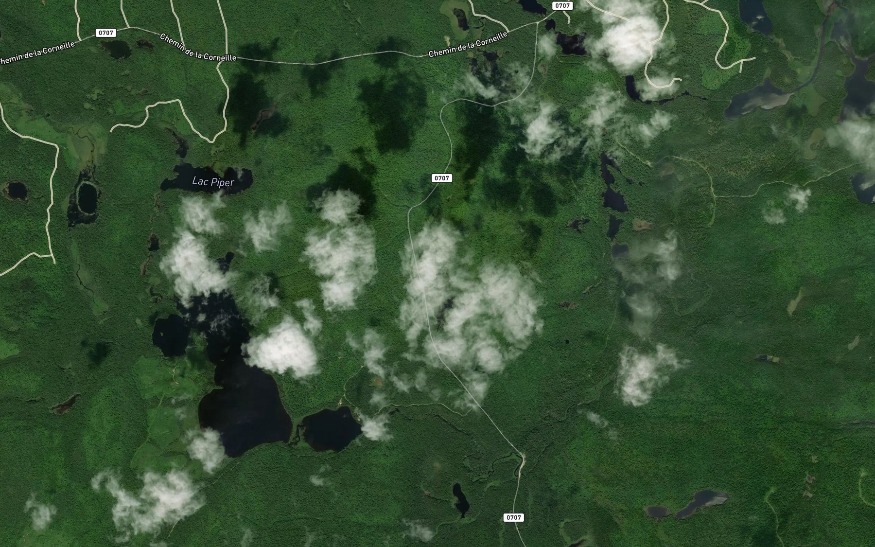 Satellite map of the Lac Miniature