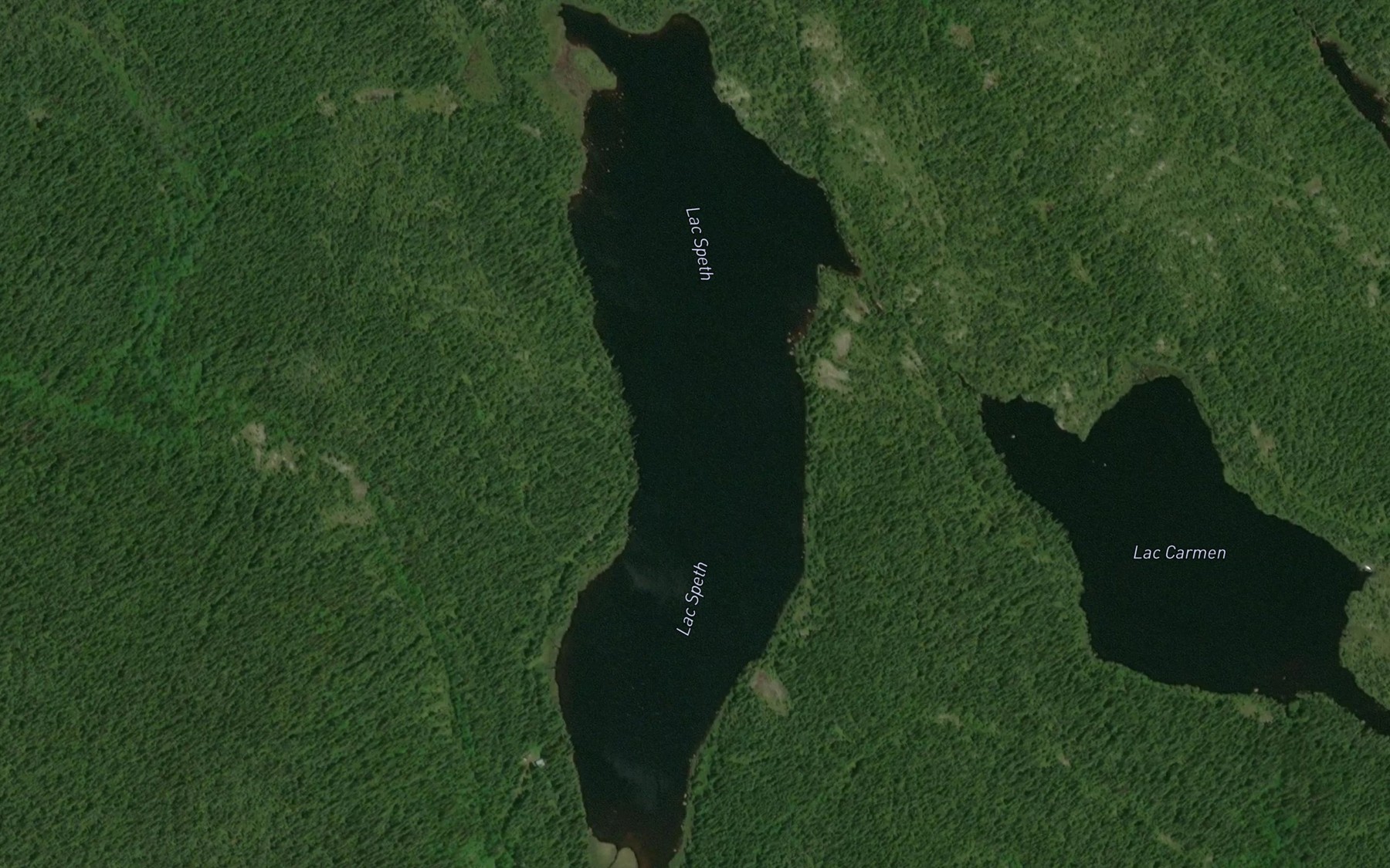 Satellite map of the Lac Speth