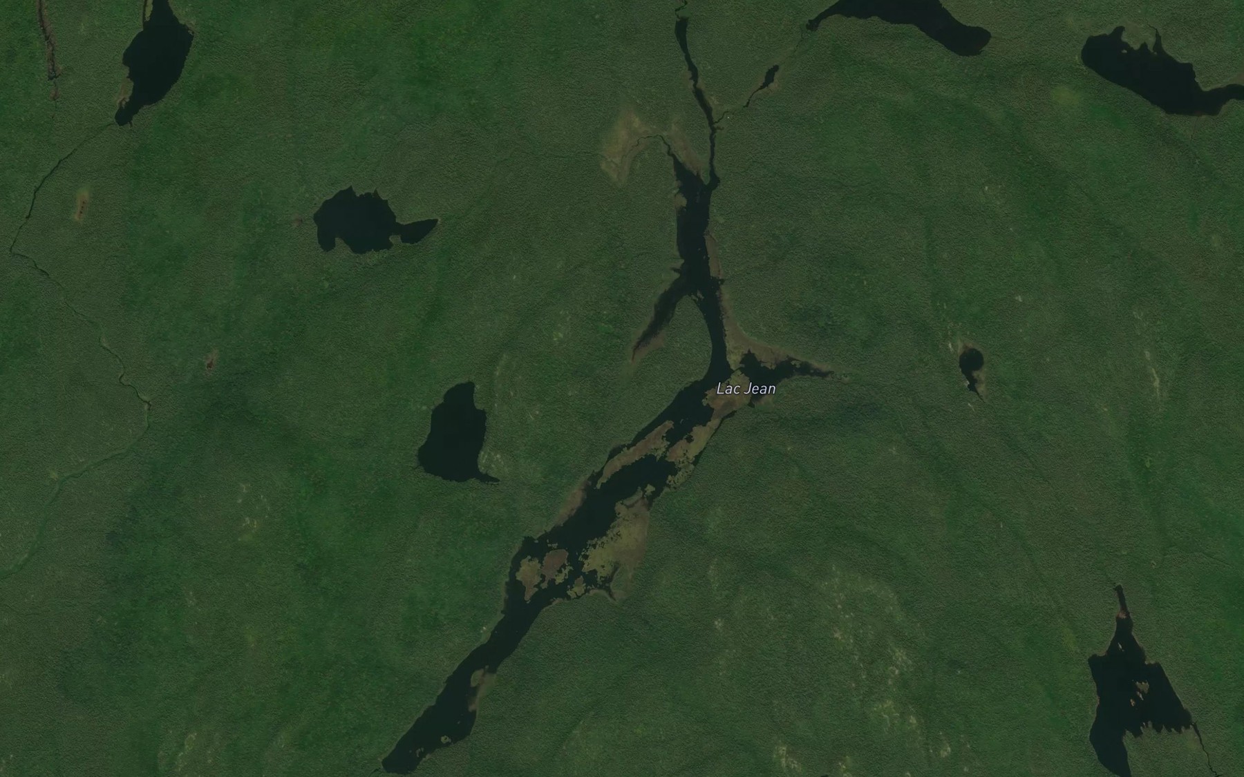 Satellite map of the Lac Jean