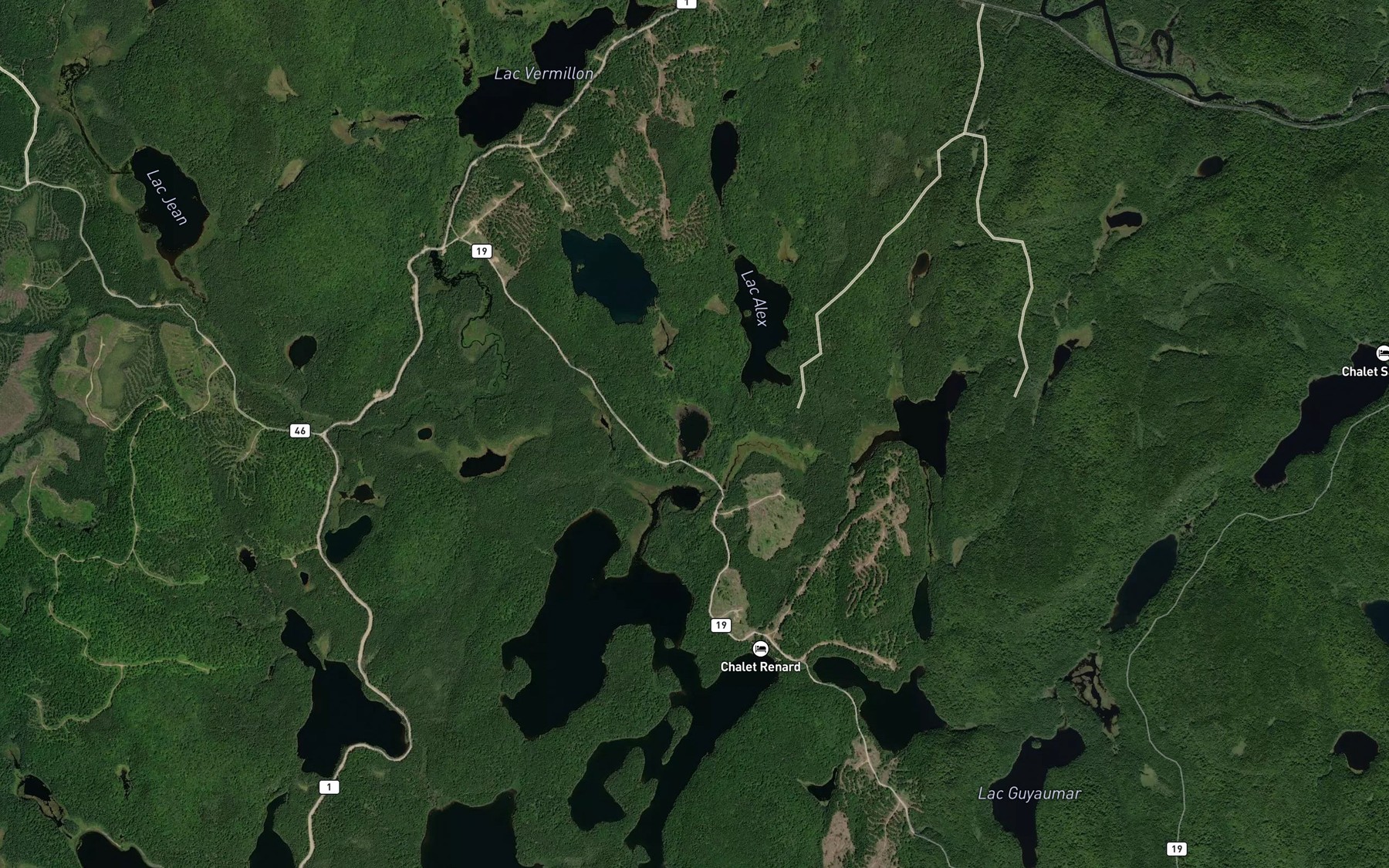 Satellite map of the Lac d'Autel