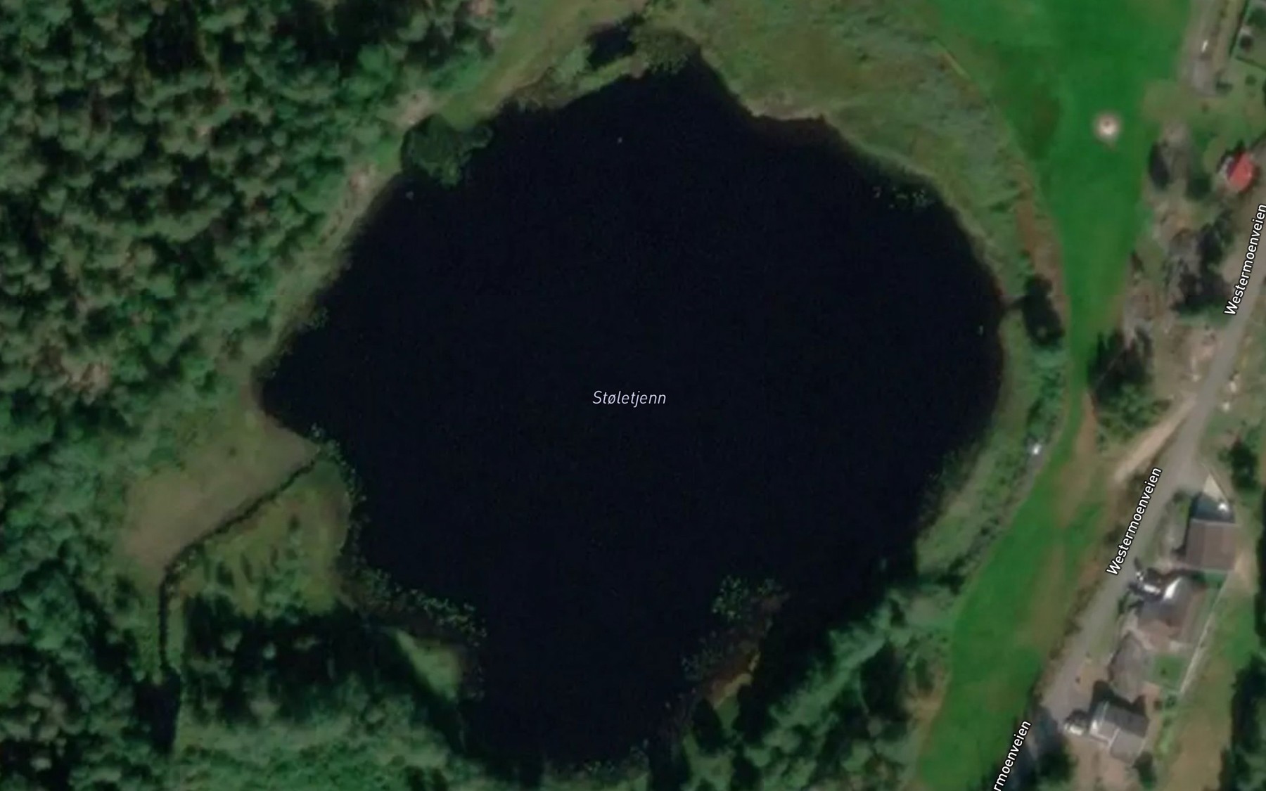 Satellite map of the Stoletjenn