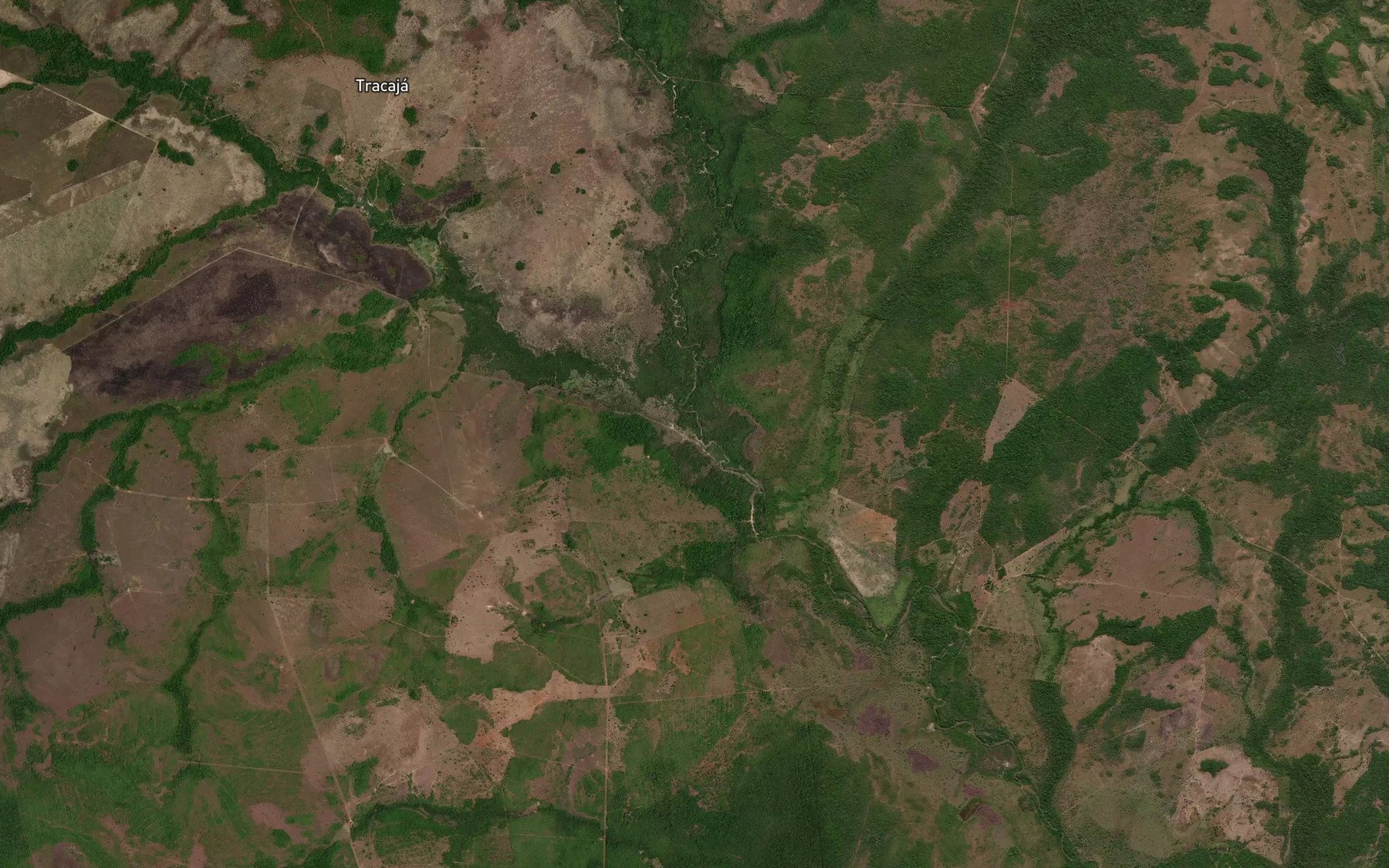 Satellite map of the Corrego Tracaja