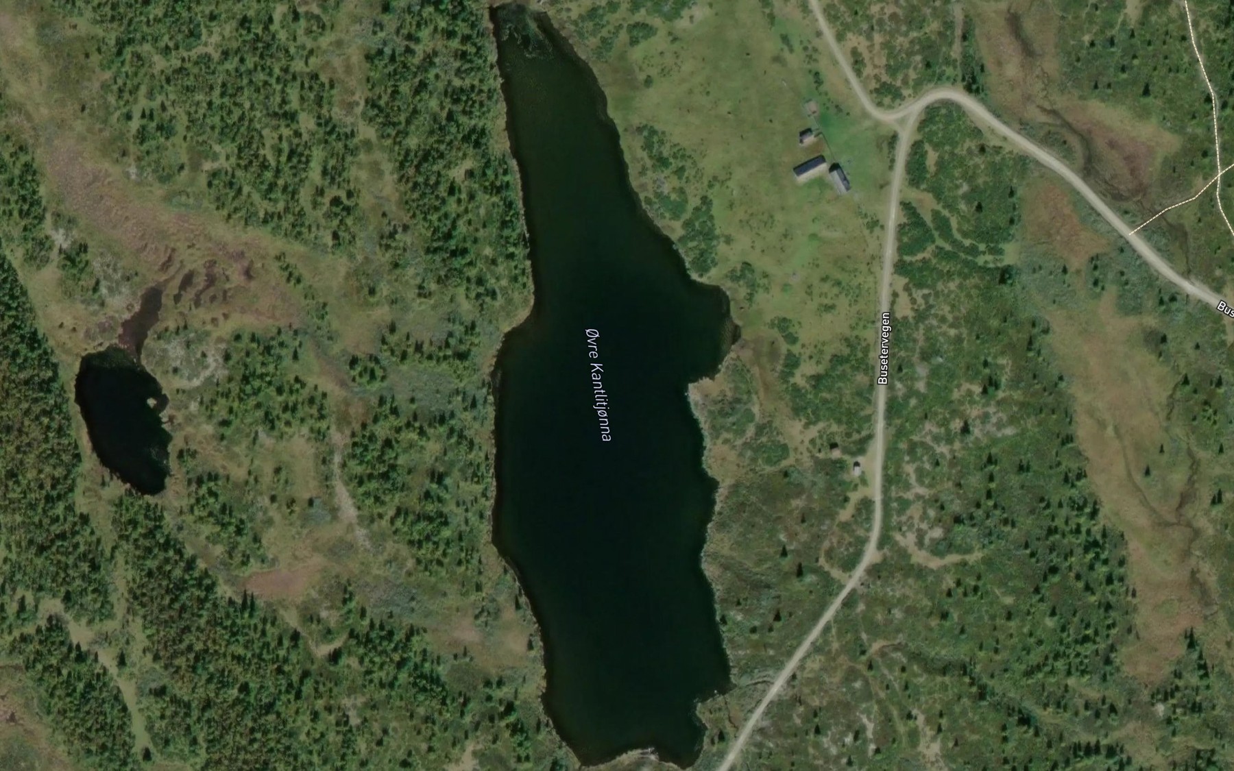 Satellite map of the Kantlitjornin,ovre