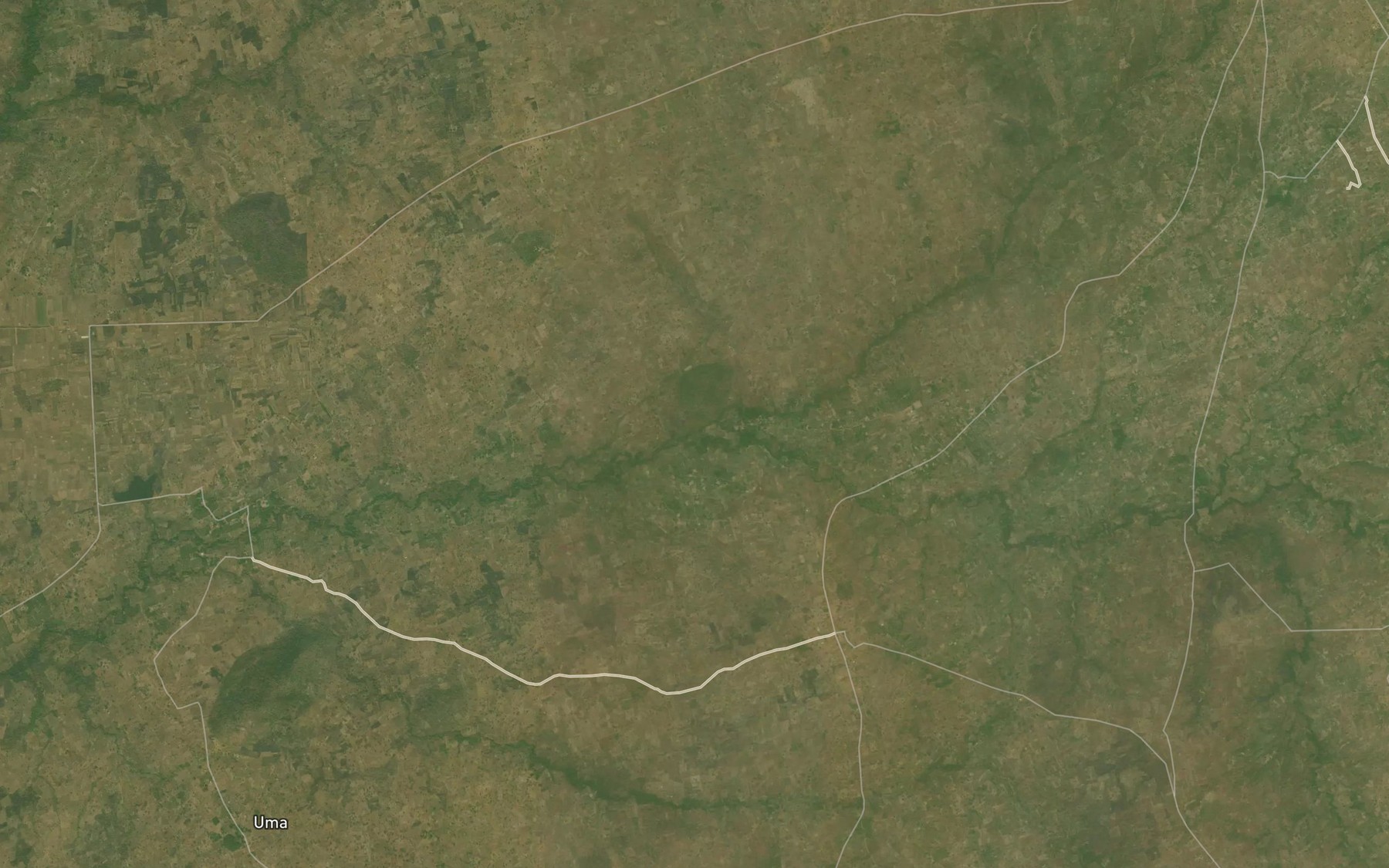 Satellite map of the River Agyo