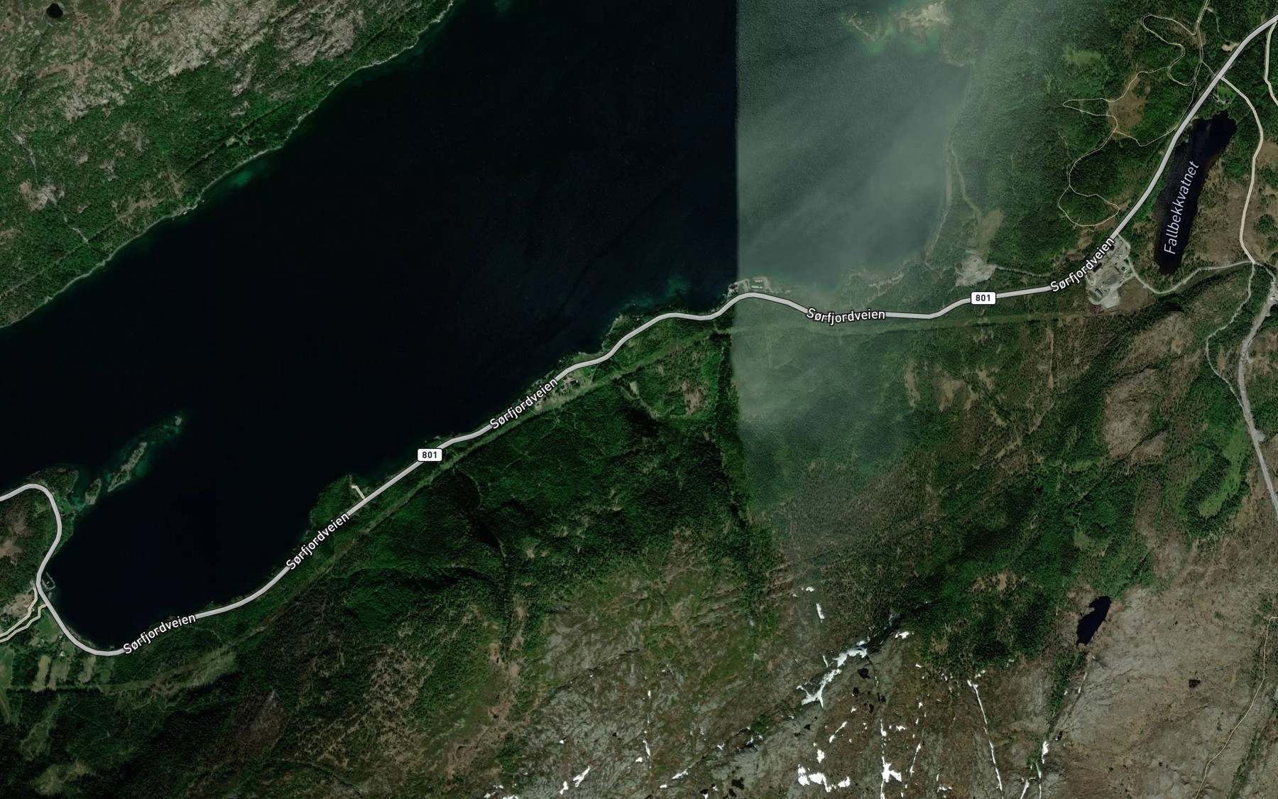 Satellite map of the Nordbekken