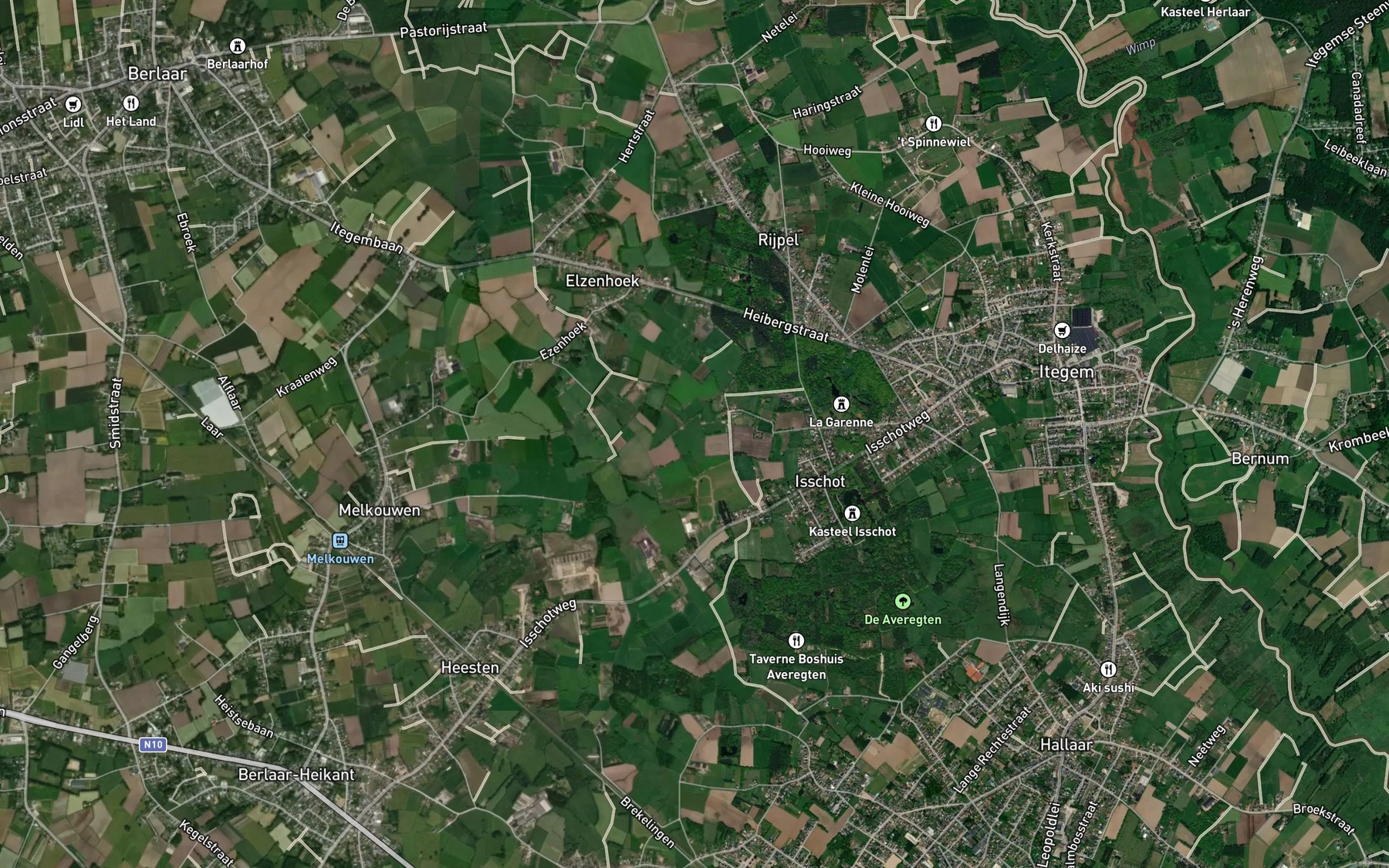 Satellite map of the Molenvenbeek