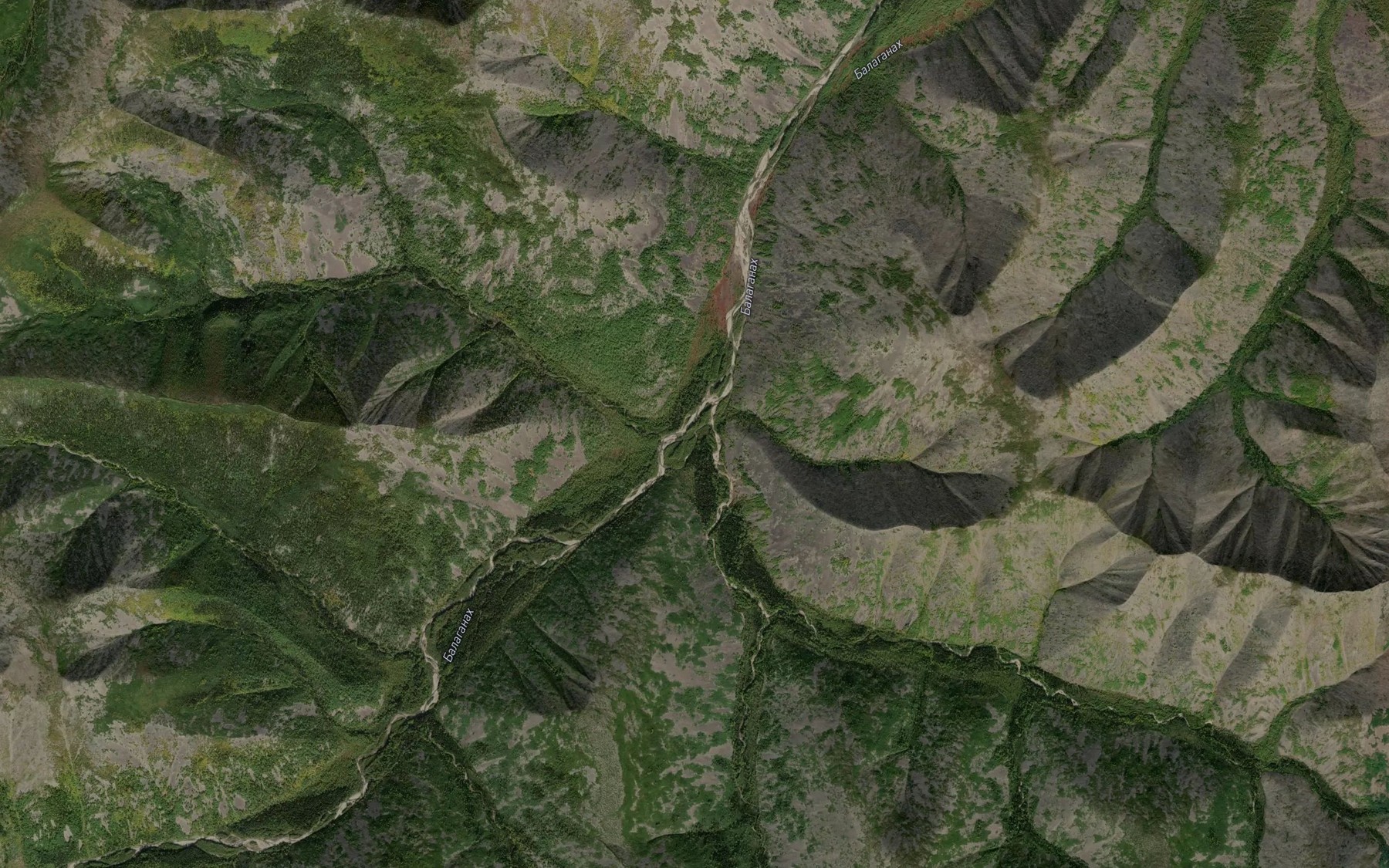 Satellite map of the Yan-Makit